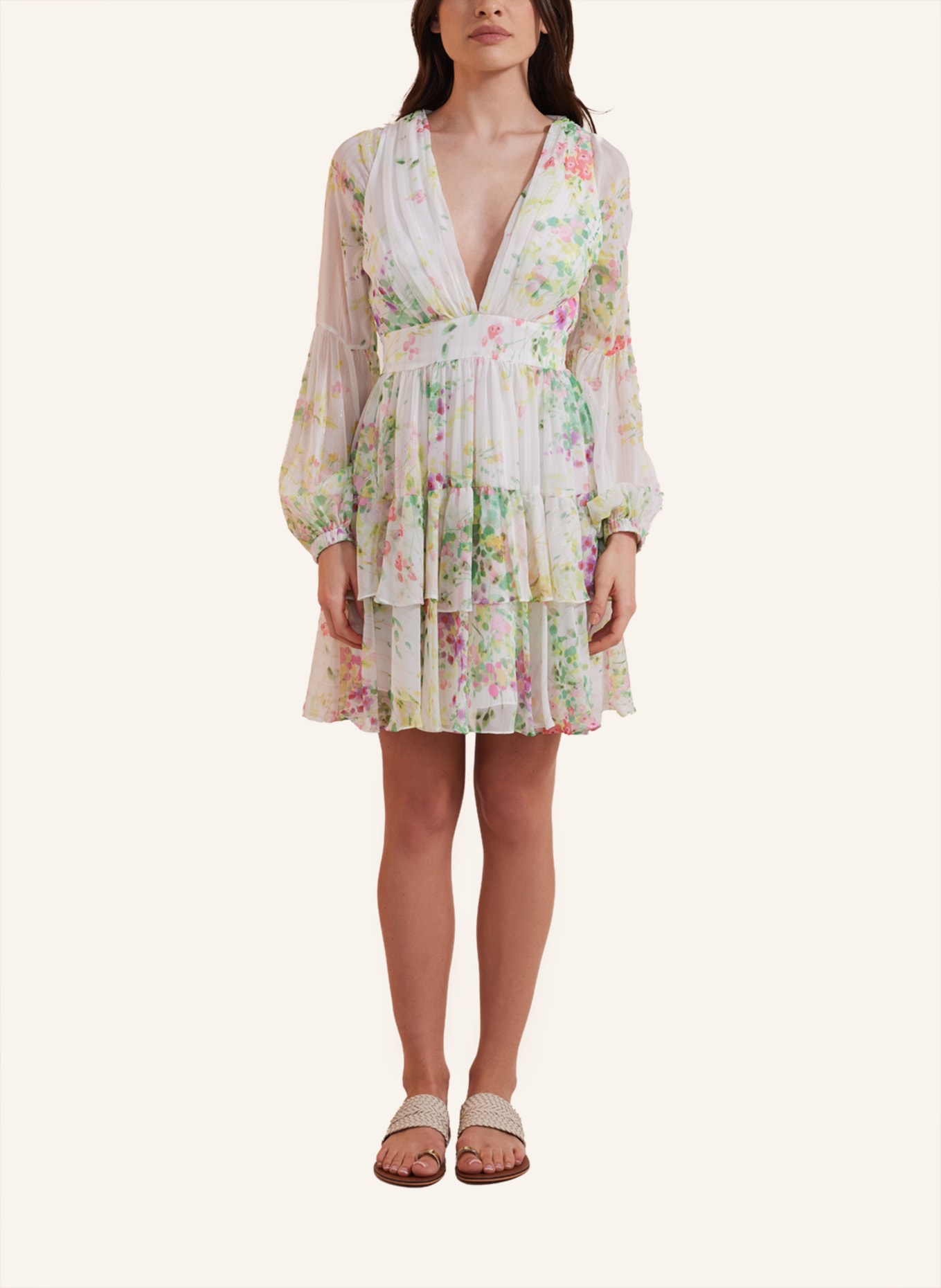 ADLYSH Kleid ROMANTIC SUMMER DRESS, Farbe: WEISS (Bild 4)
