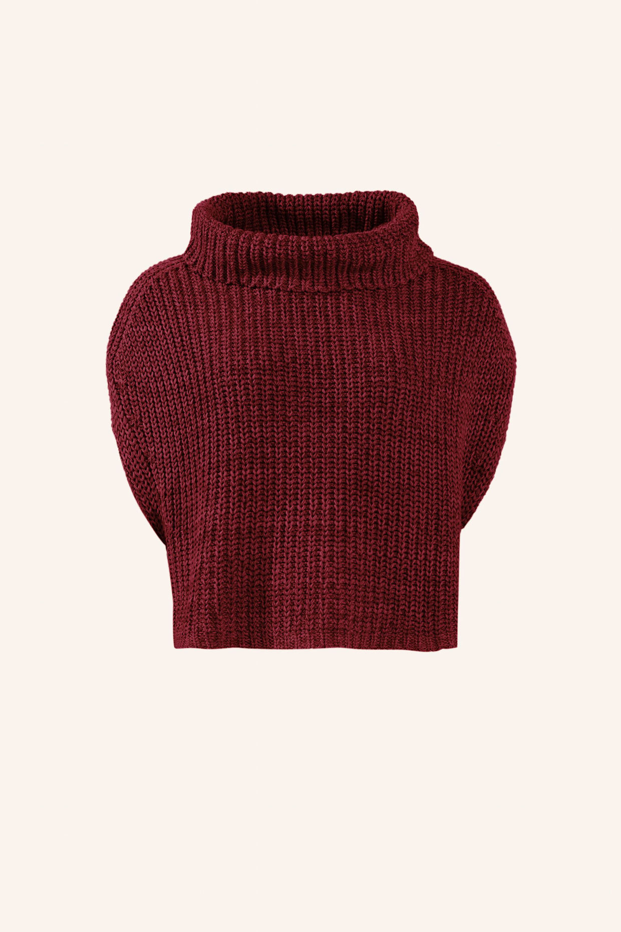ADLYSH Pullover STRICKPULLUNDER AUS BAUMWOLLE: ROT