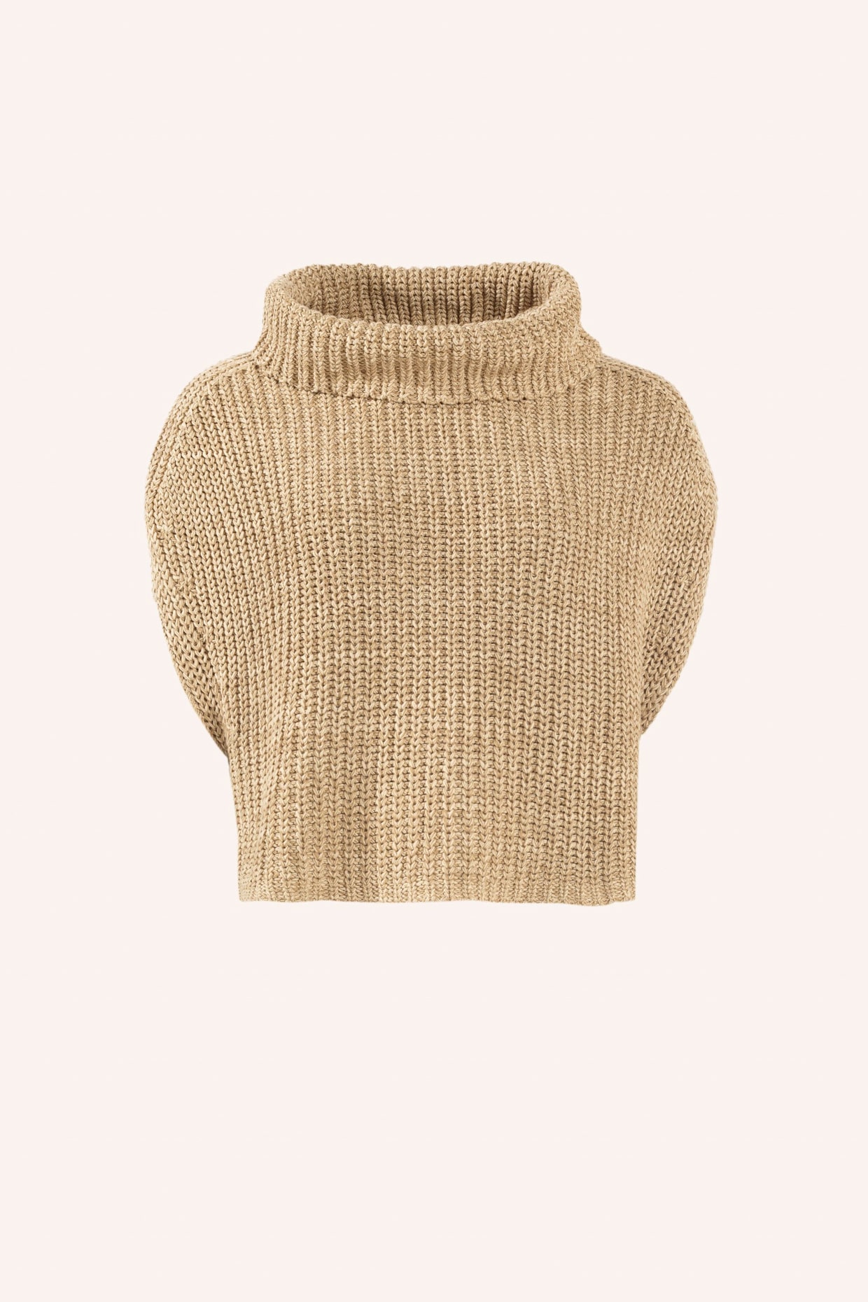 ADLYSH STRICKPULLUNDER AUS BAUMWOLLE: BRAUN