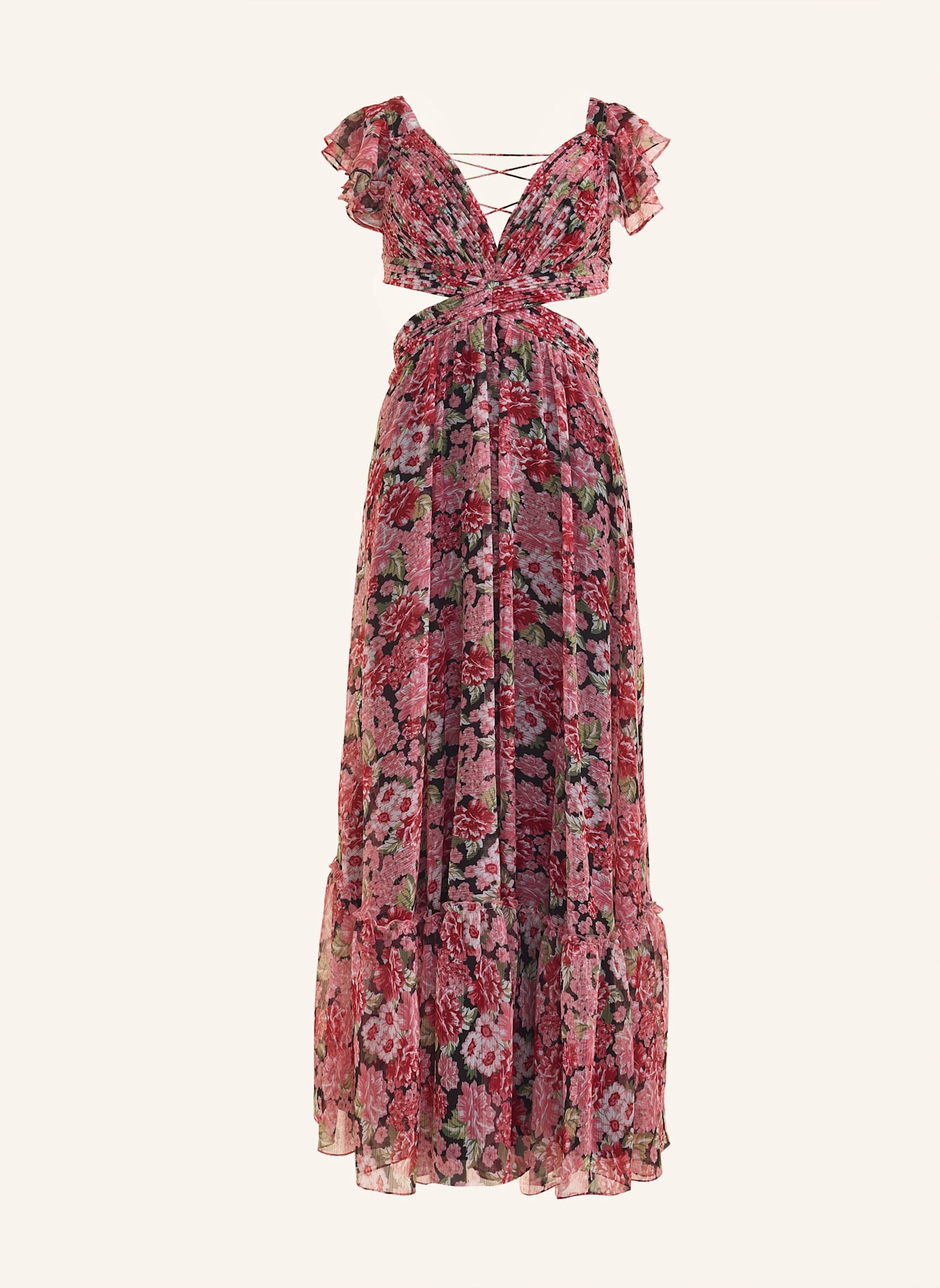 ADLYSH FLORAL MADNESS DRESS: PINK