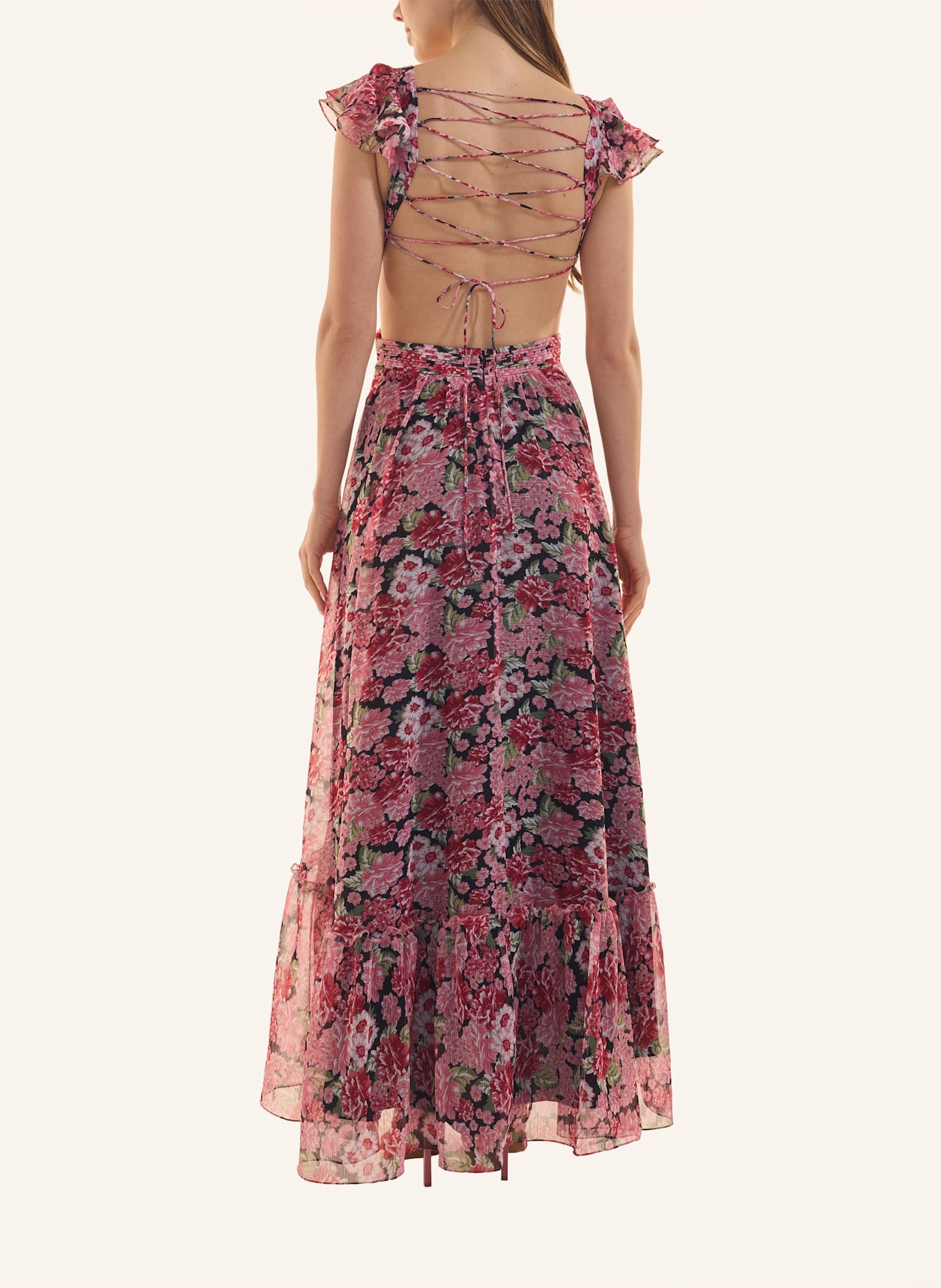 ADLYSH FLORAL MADNESS DRESS: PINK