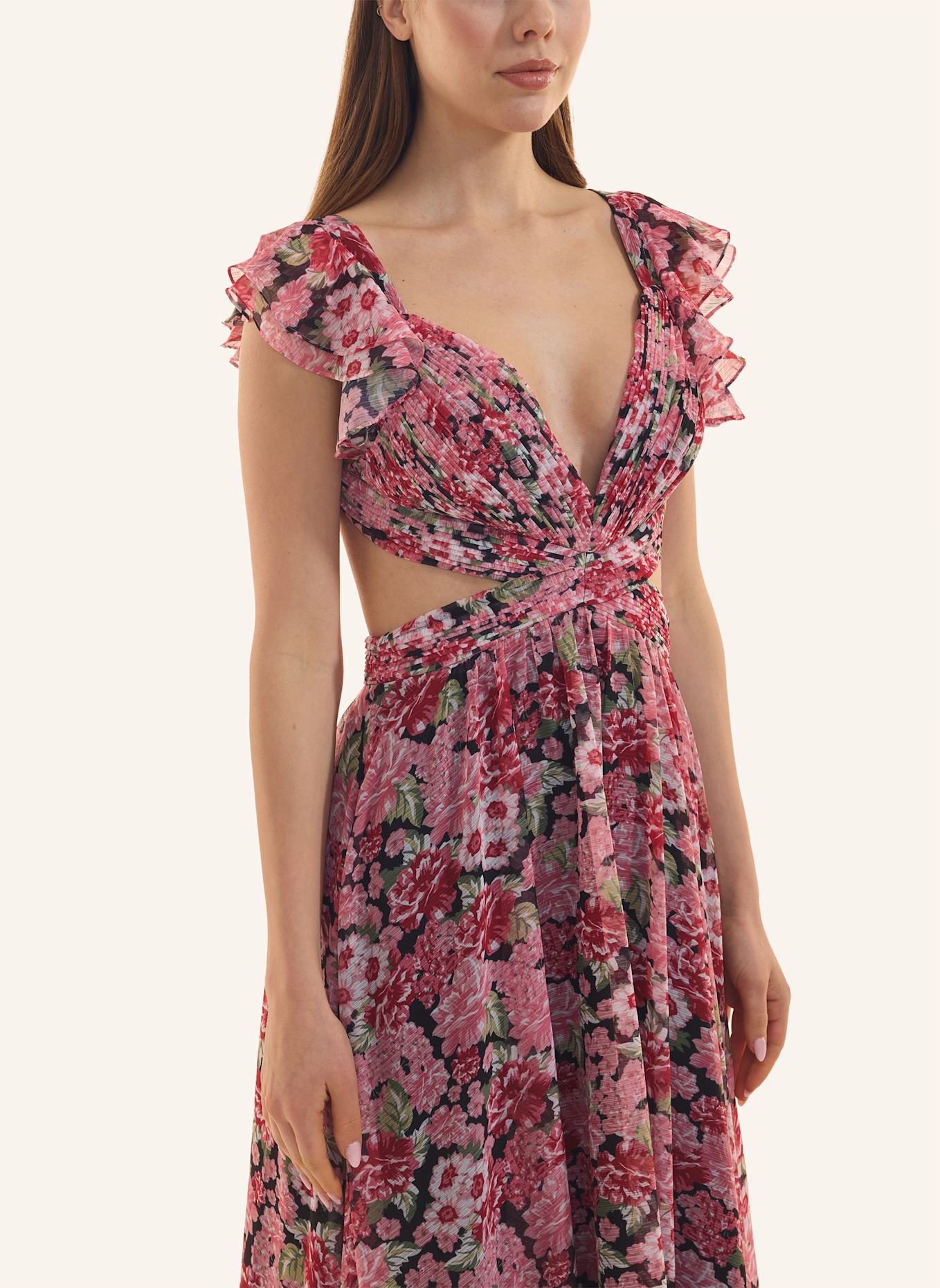 ADLYSH FLORAL MADNESS DRESS: PINK