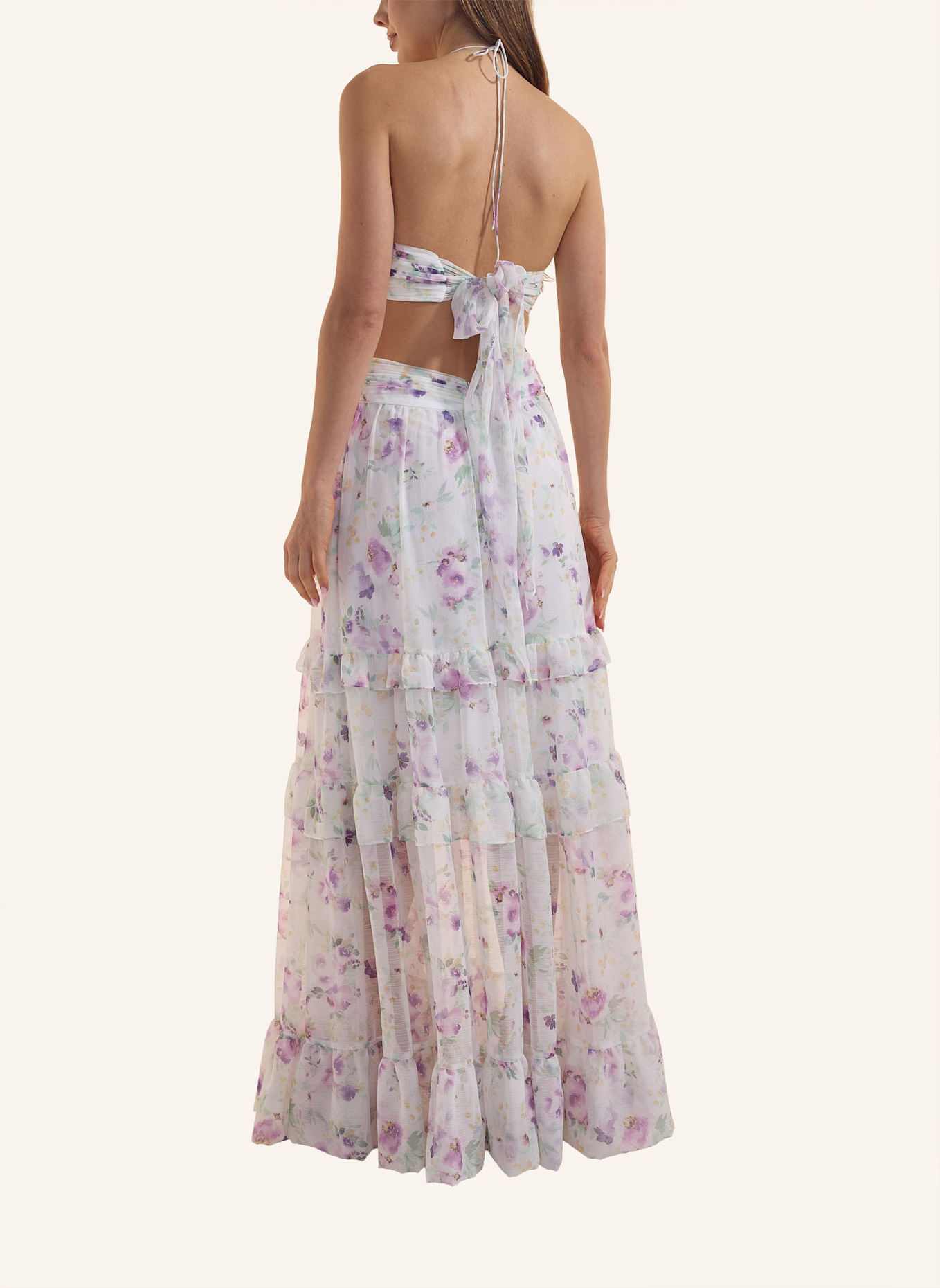 ADLYSH ROMANCE FLOWER DRESS: WEISS