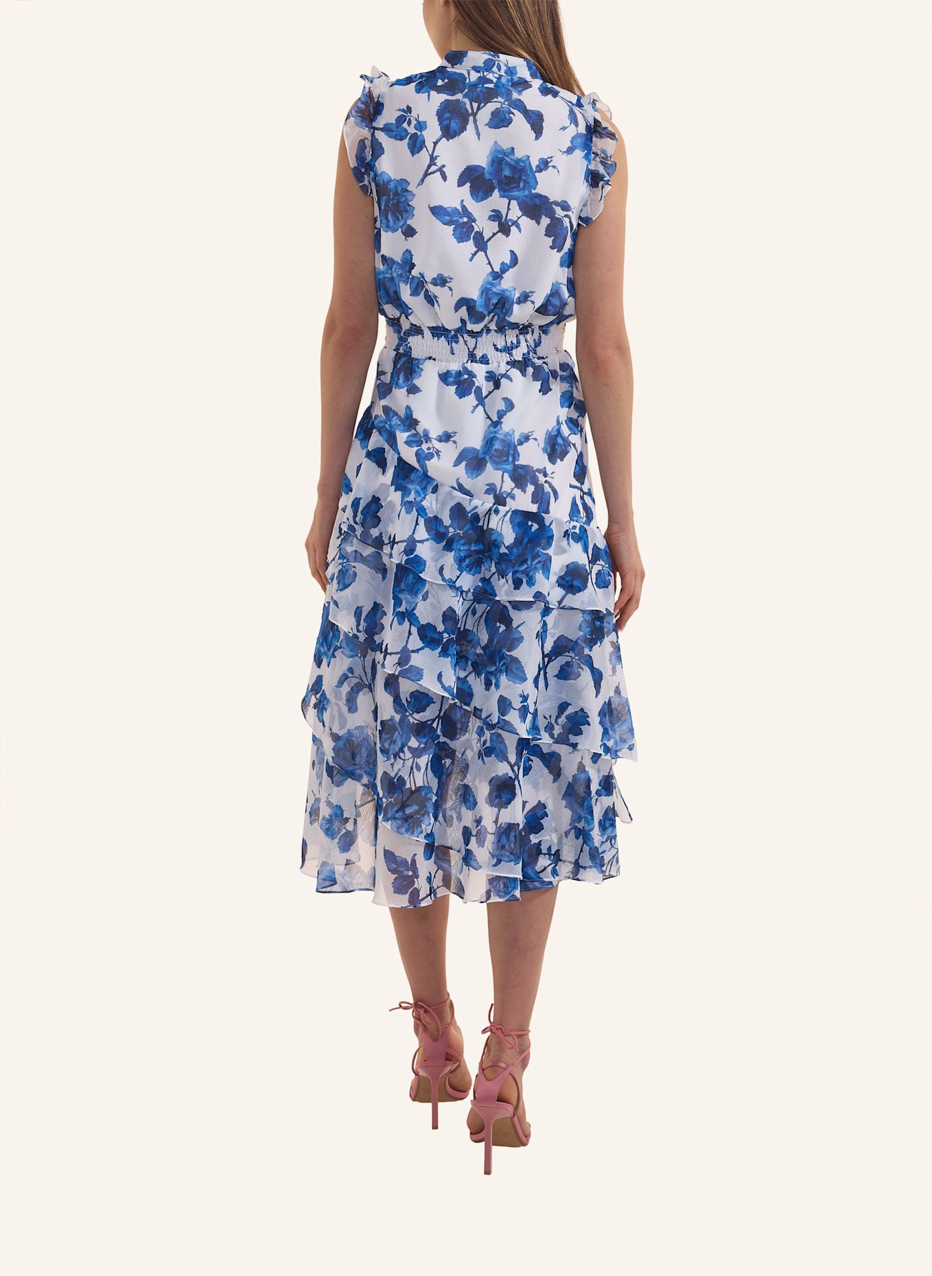 ADLYSH CUTE APPEAL DRESS: BLAU/ WEISS