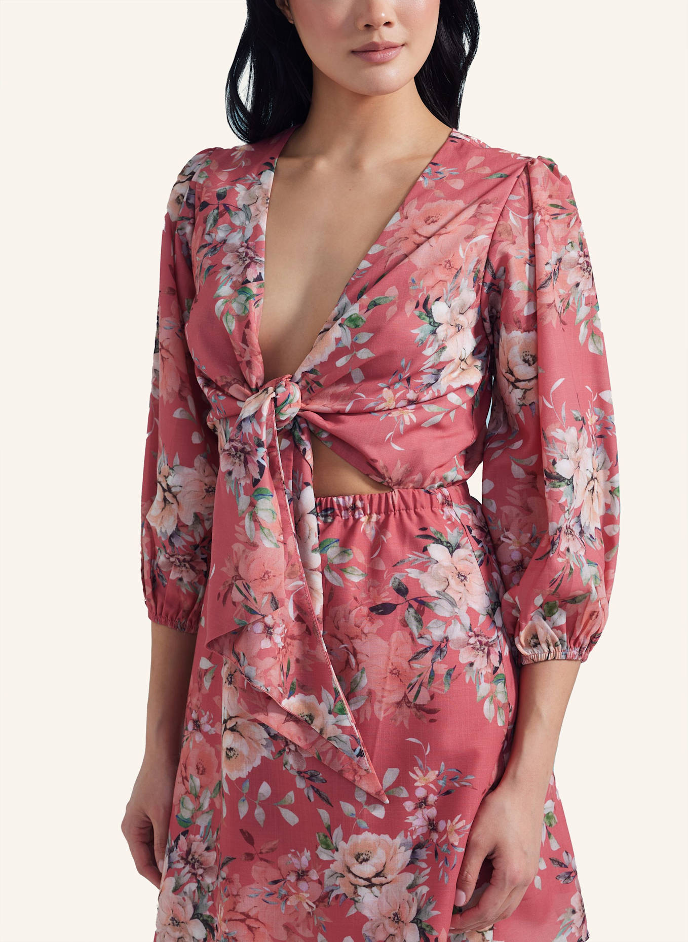 ADLYSH SUMMER PEONY DRESS: ROSA