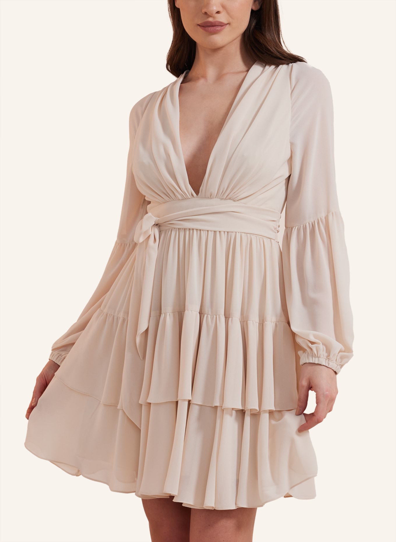 ADLYSH Kleid ROMANTIC SUMMER DRESS, Farbe: HELLBRAUN (Bild 3)