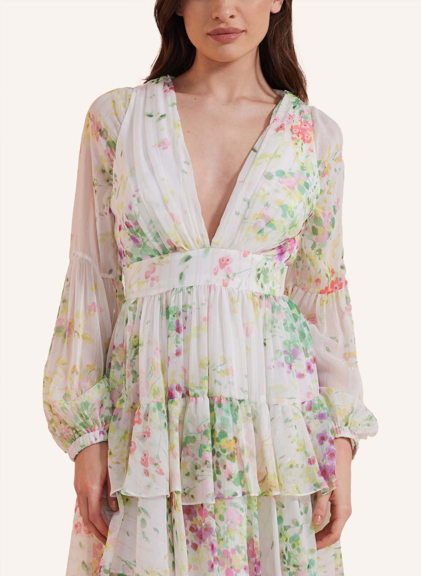 ADLYSH Kleid ROMANTIC SUMMER DRESS, Farbe: WEISS (Bild 3)