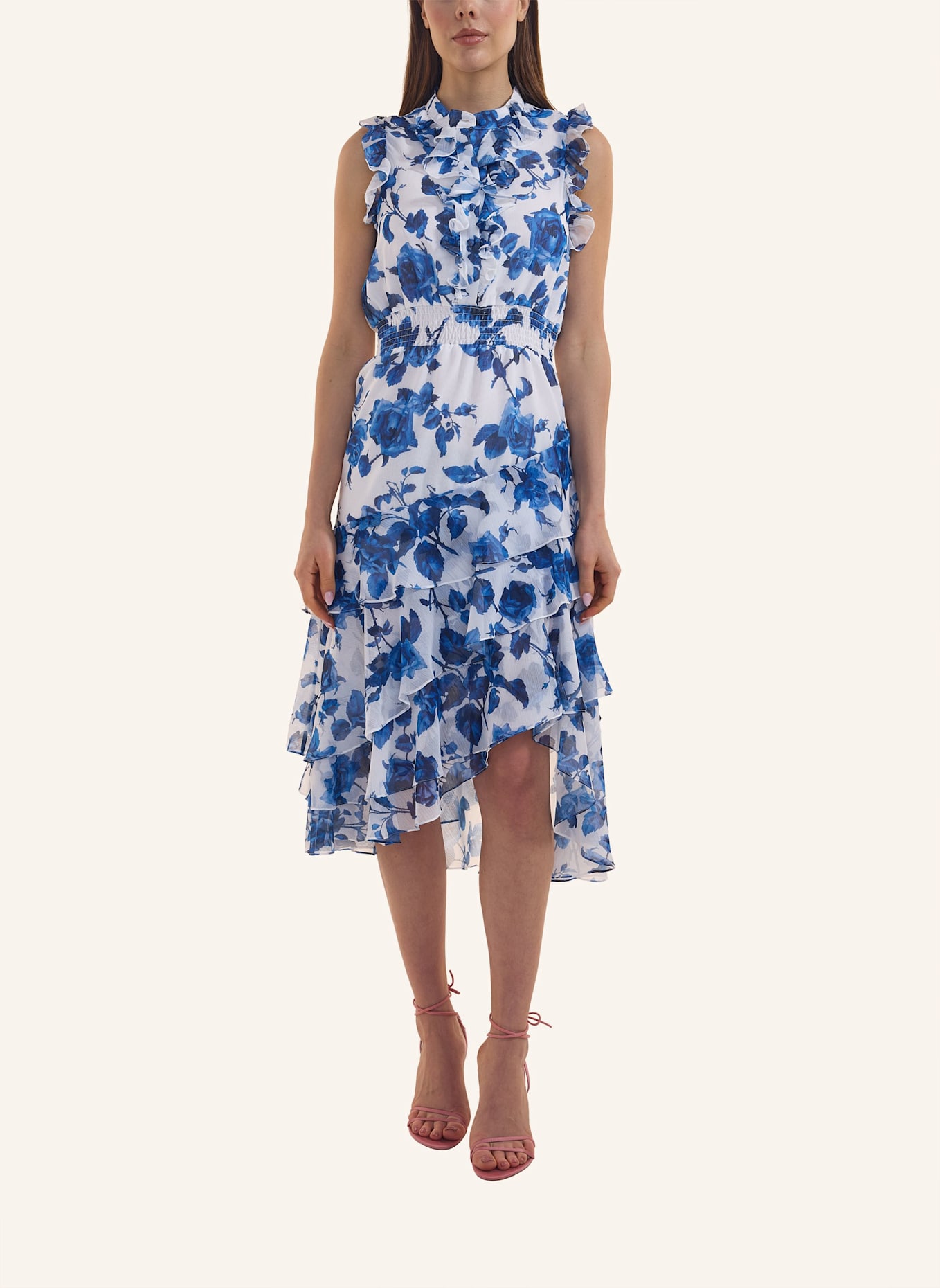 ADLYSH CUTE APPEAL DRESS: BLAU/ WEISS