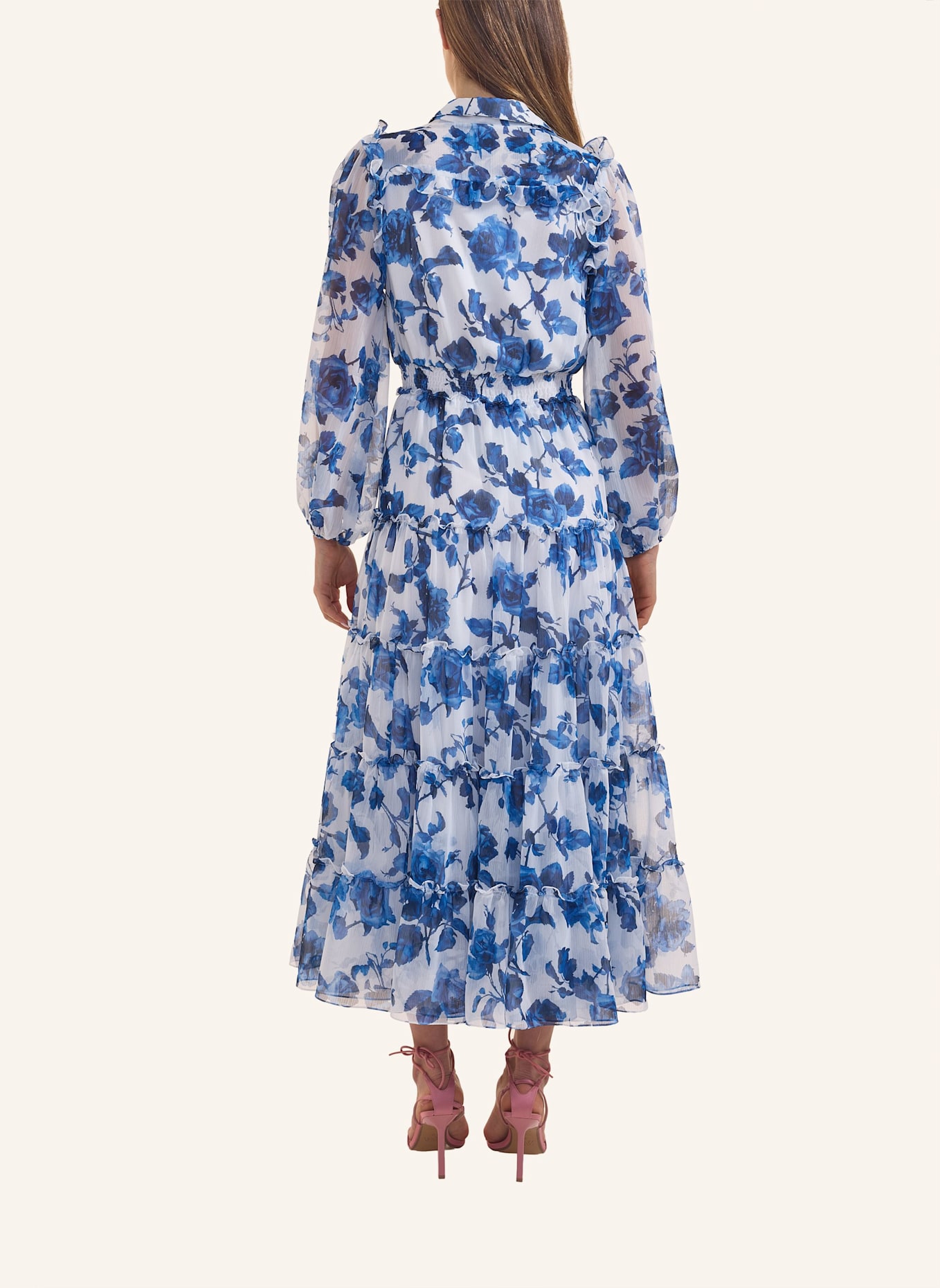 ADLYSH Kleid SWEET FLIRT DRESS: BLAU/ WEISS