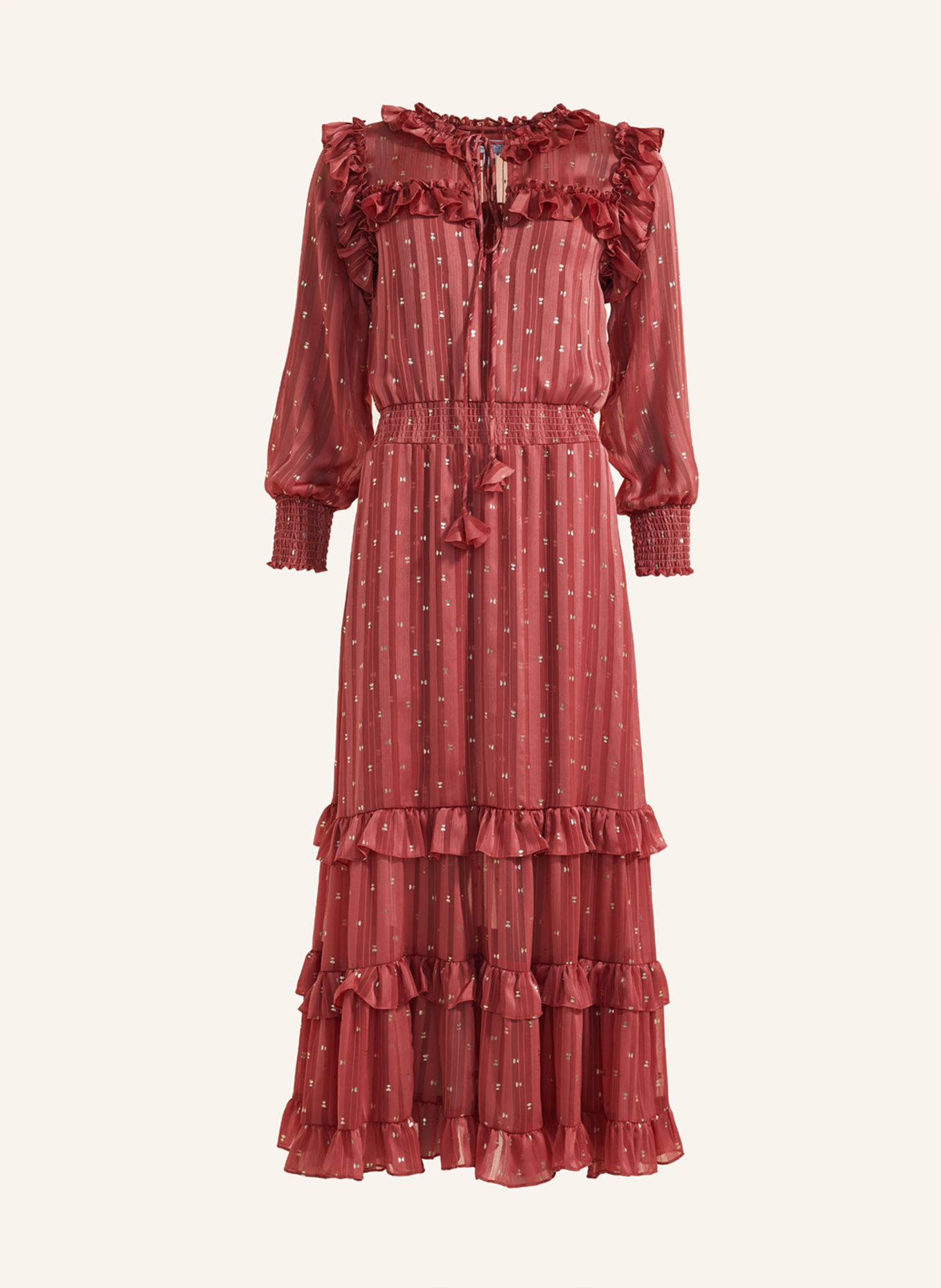ADLYSH FESTIVE DRESS: ROT