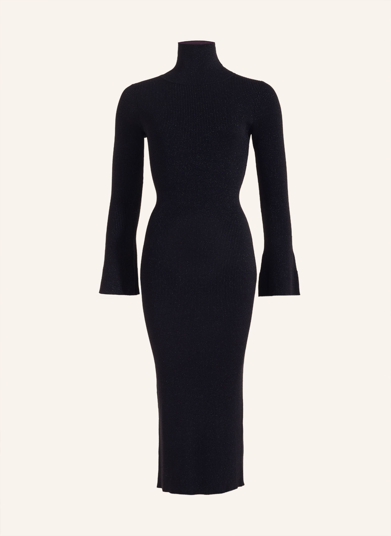 ADLYSH Kleid METALLIC ELEGANCE DRESS: SCHWARZ