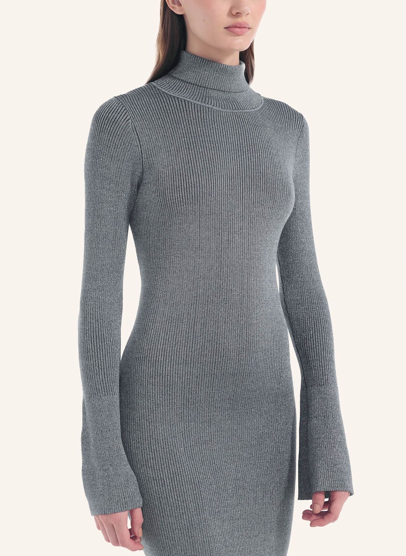 ADLYSH Strickkleid METALLIC CHARM DRESS: BLAU