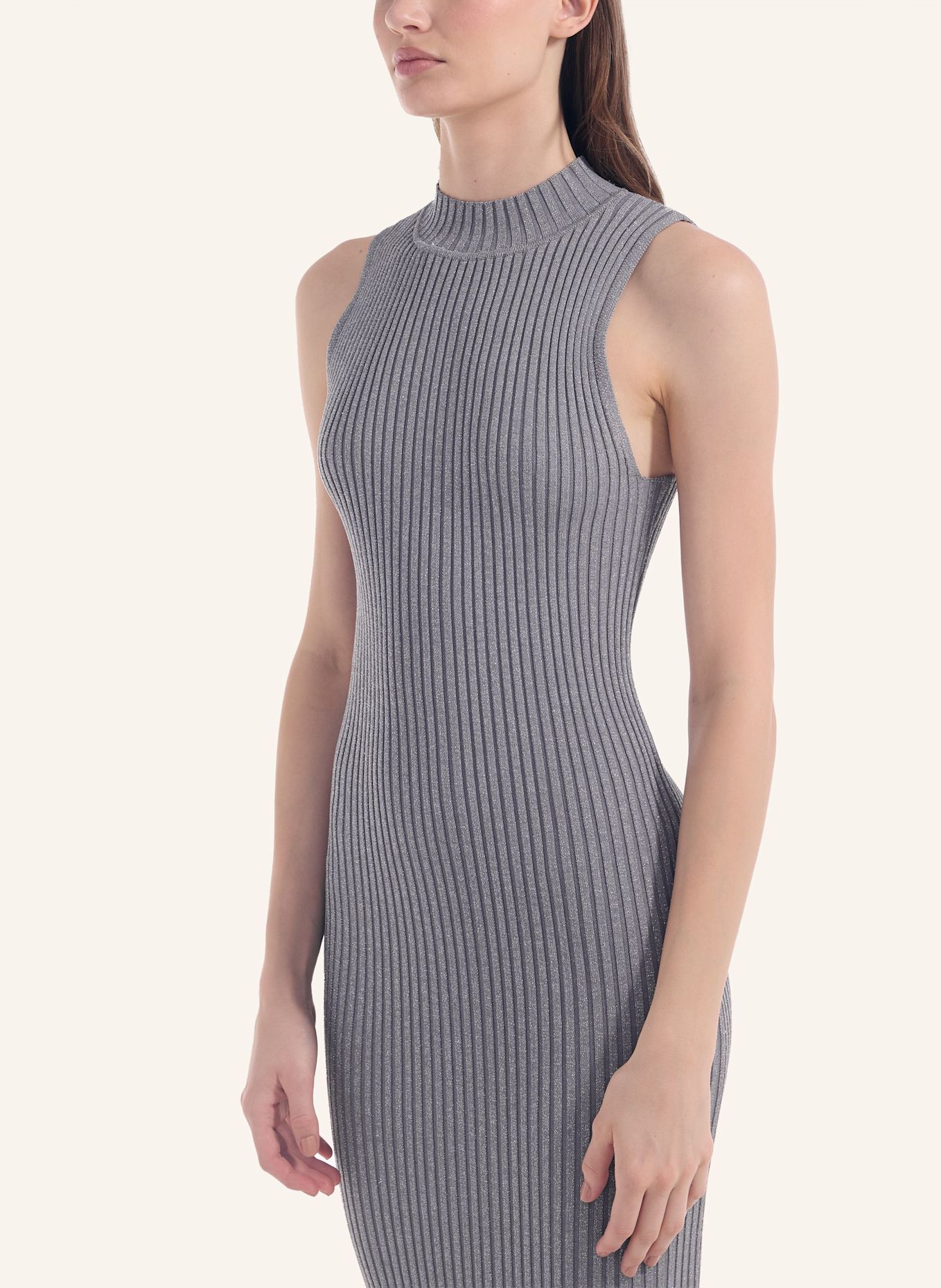 ADLYSH Strickkleid GRACEFUL GLAMOUR DRESS: GRAU