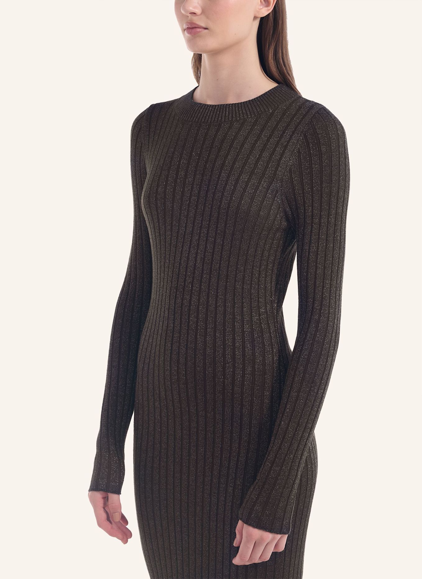 ADLYSH Strickkleid CLASSIC GLAM DRESS: BRAUN