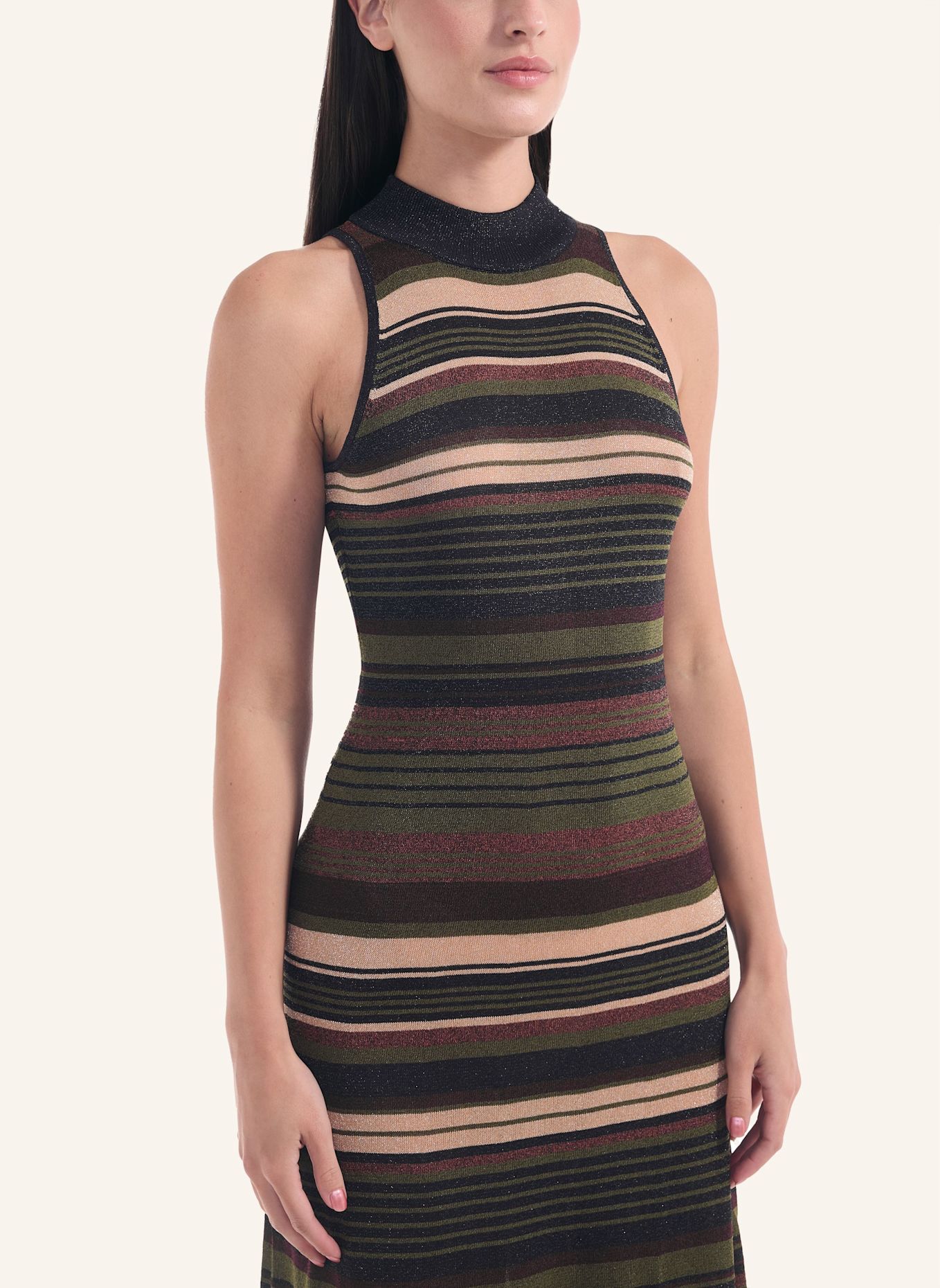 ADLYSH Strickkleid IMPRESSIVE GLAMOUR DRESS: BRAUN