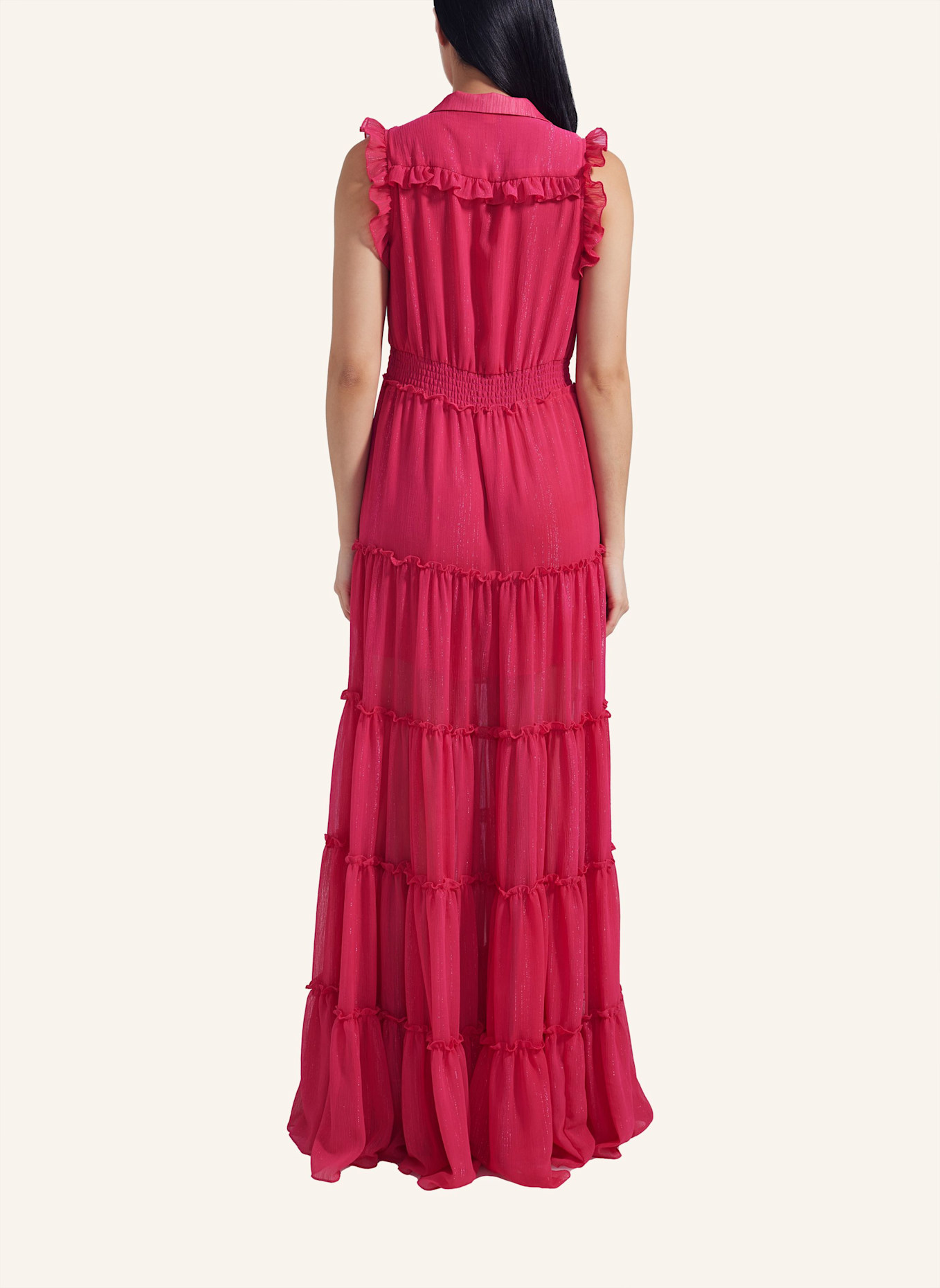 ADLYSH SHINY SUMMER DRESS: PINK