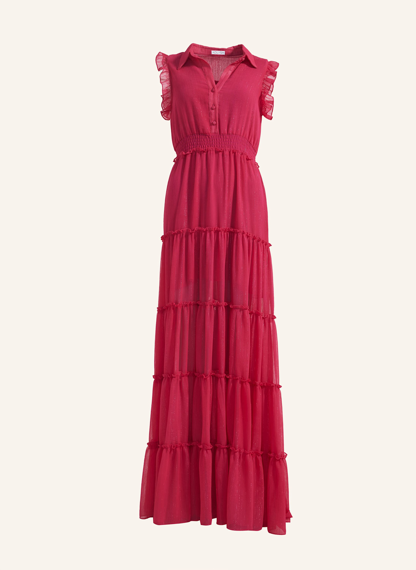 ADLYSH SHINY SUMMER DRESS: PINK