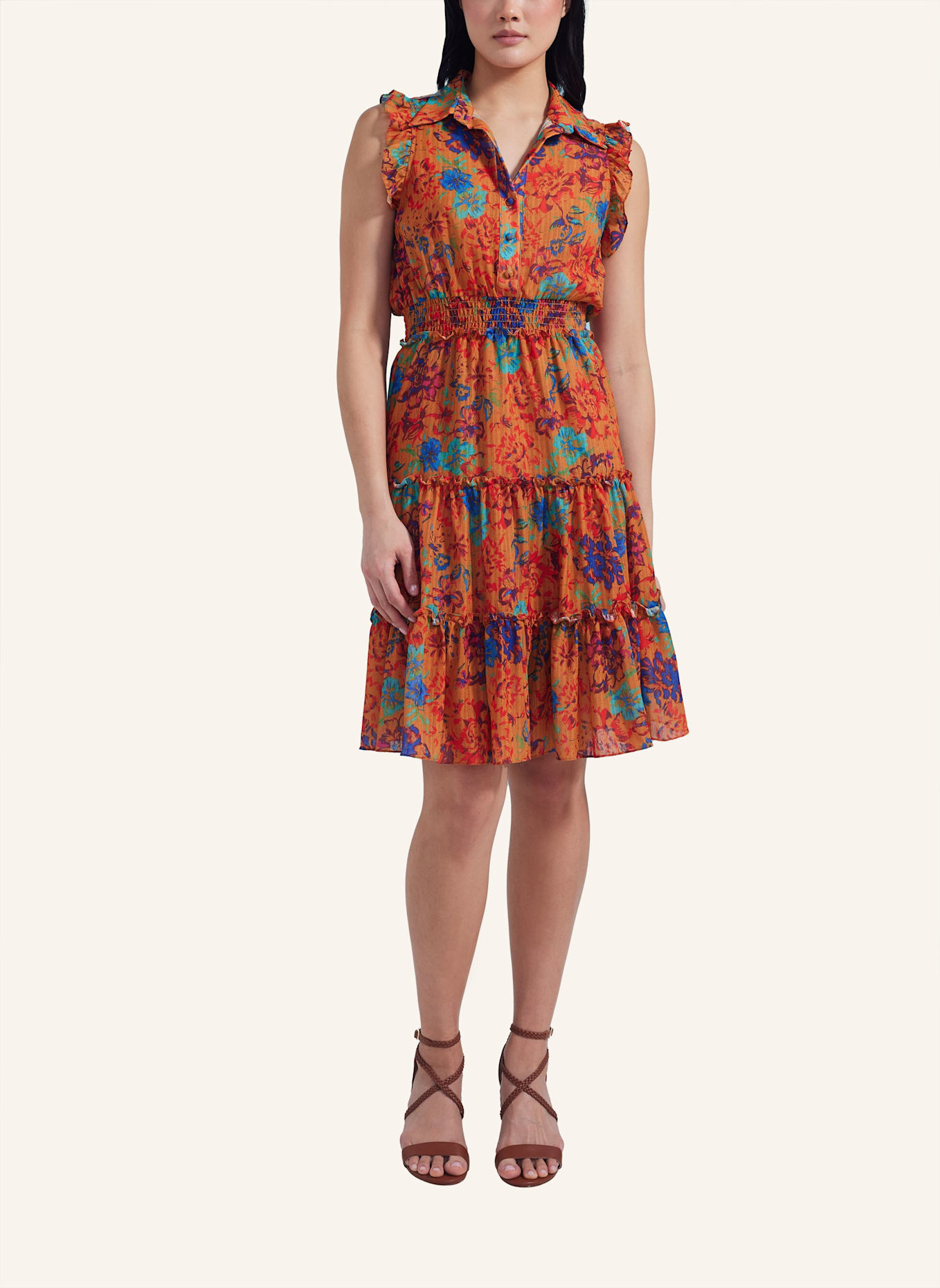 ADLYSH FAVOURITE ORANGE DRESS: ORANGE