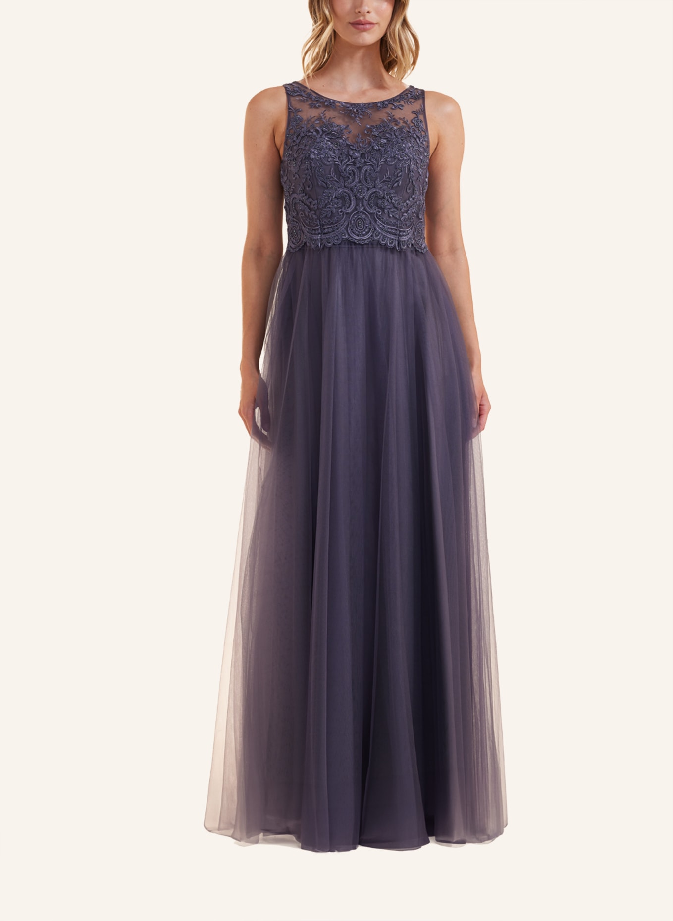 LAONA Abendkleid TIMELESS BEAUTY DRESS, Farbe: GRAU (Bild 4)