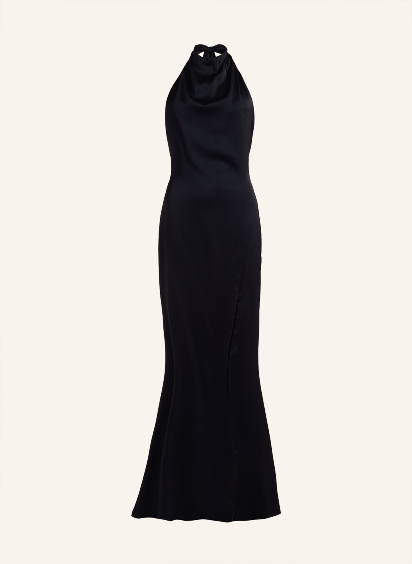 unique Kleid SATIN DELIGHT DRESS, Farbe: SCHWARZ (Bild 1)