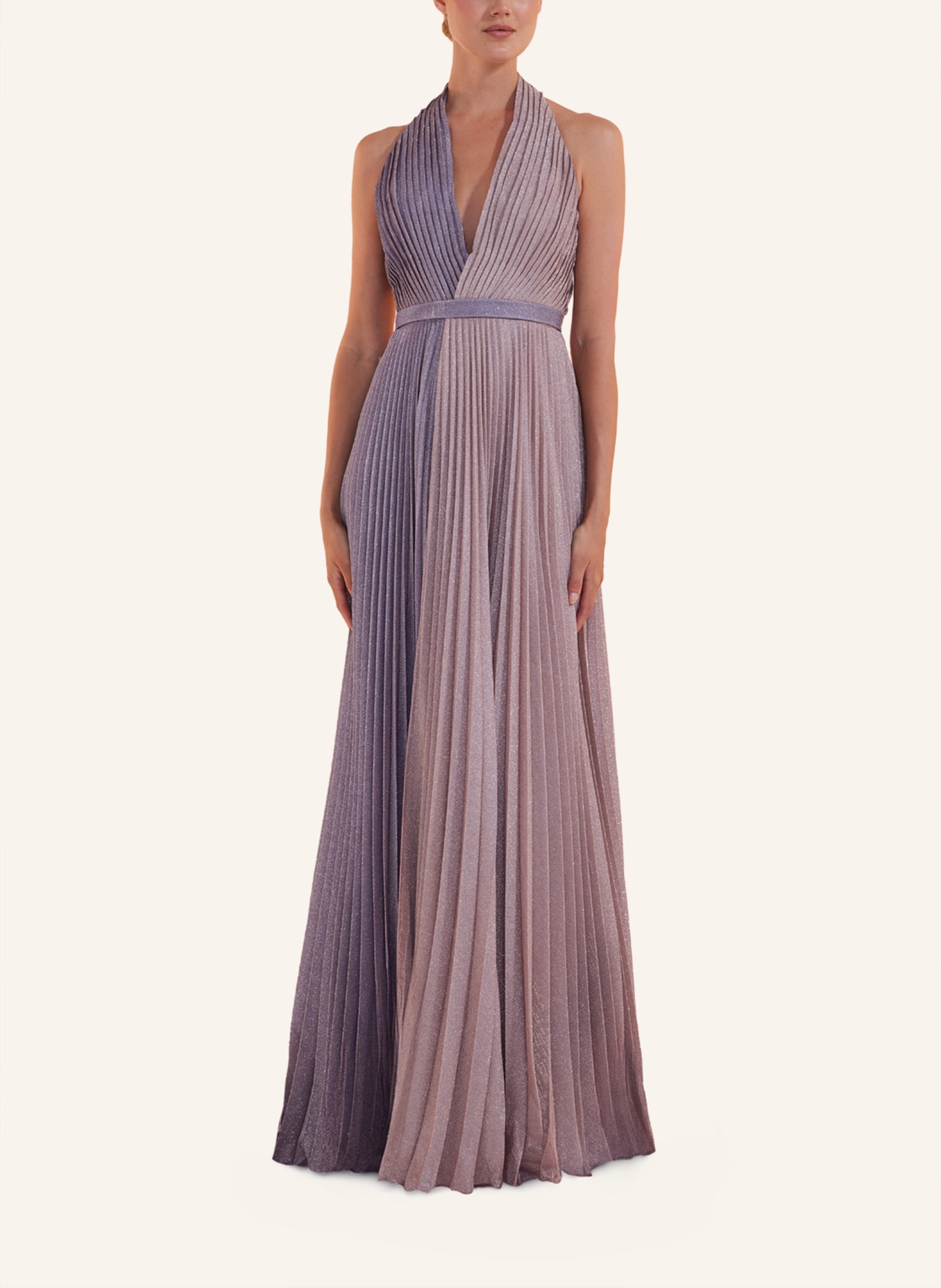 unique Kleid DOUBLE ELEGANCE DRESS, Farbe: LILA (Bild 4)