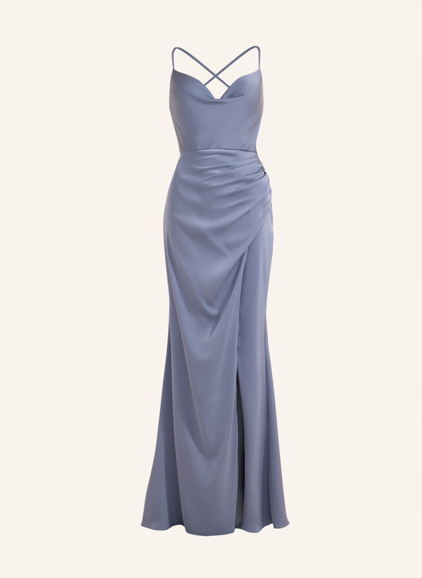 LAONA Kleid SATIN CHARMING DRESS, Farbe: BLAU (Bild 1)