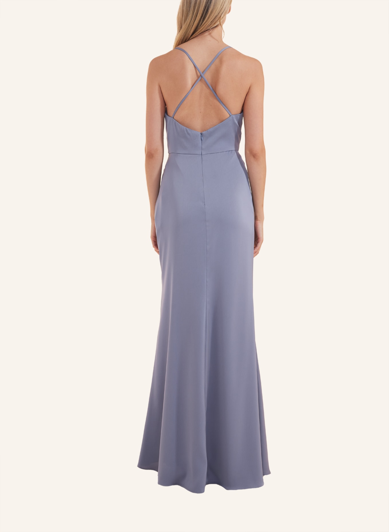 LAONA Kleid SATIN CHARMING DRESS, Farbe: BLAU (Bild 3)