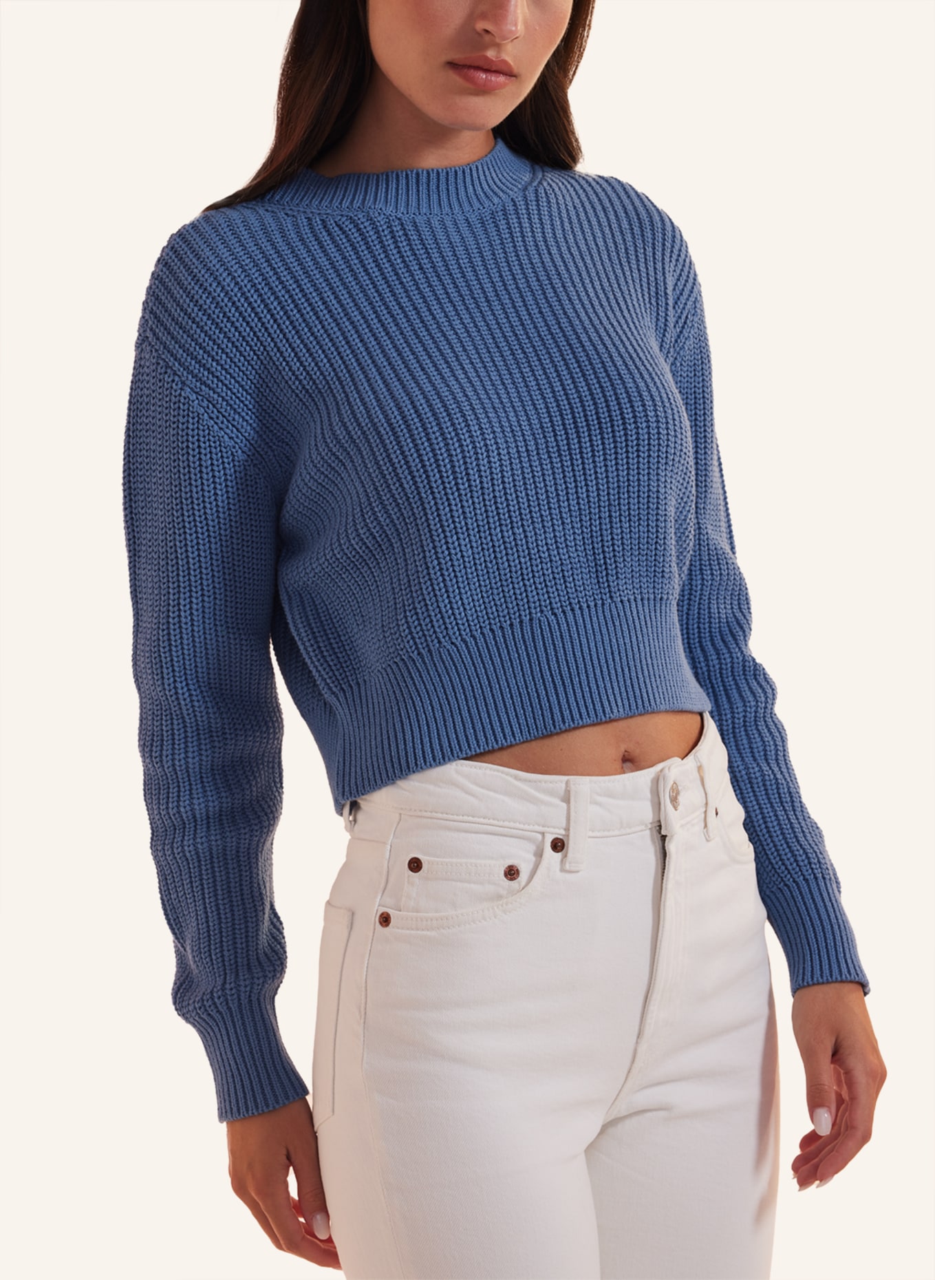 ADLYSH Pullover & Strickjacken DAILY ATTENDAT SWEATER, Farbe: BLAU (Bild 3)