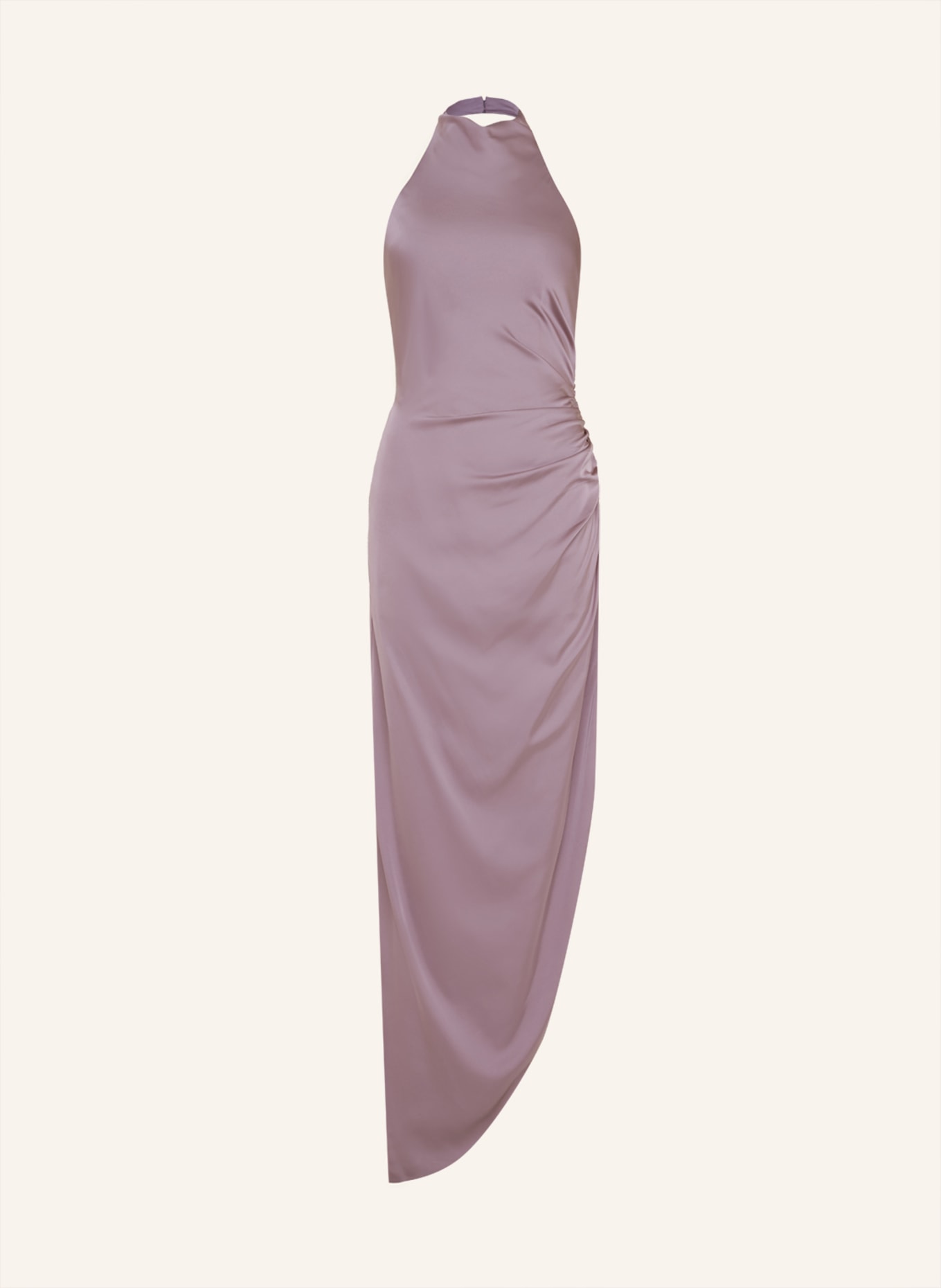 unique Kleid Draped Neckholder Dress, Farbe: TAUPE (Bild 1)