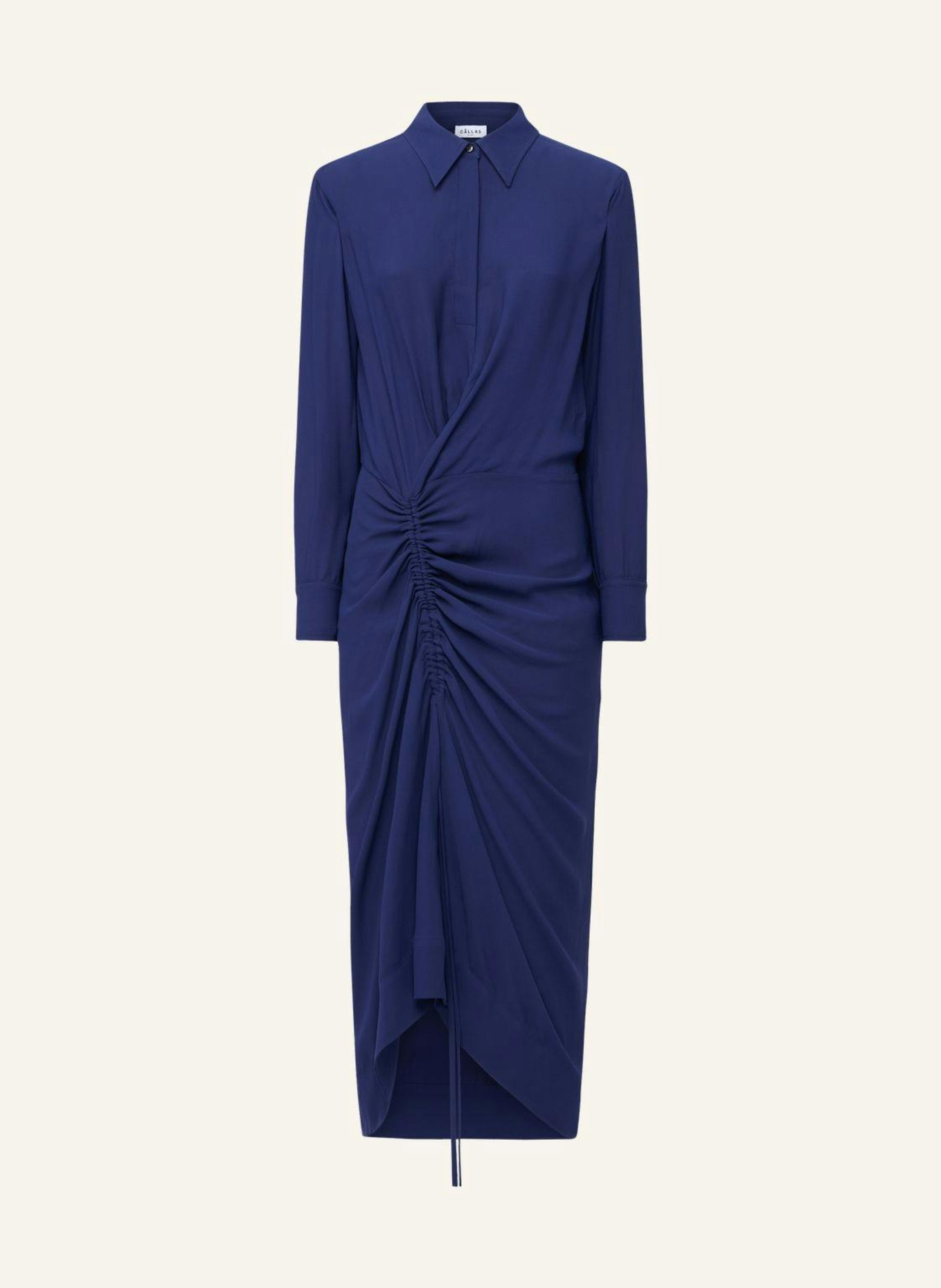 CÂLLAS MILANO Langarmiges Hemdkleid BIANCA, Farbe: BLAU (Bild 1)