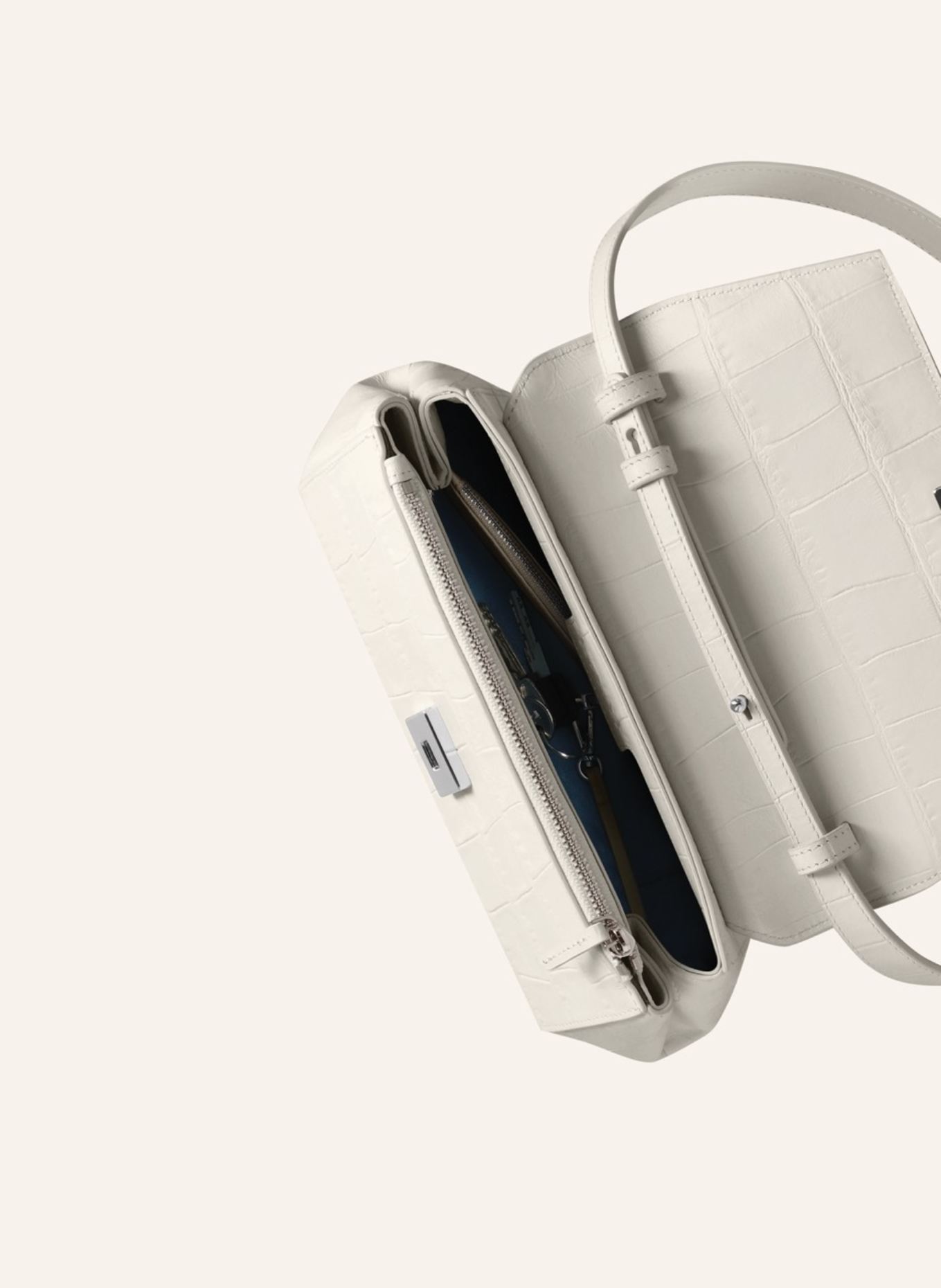 KAAI Umhängetasche IKON CLUTCH: WEISS