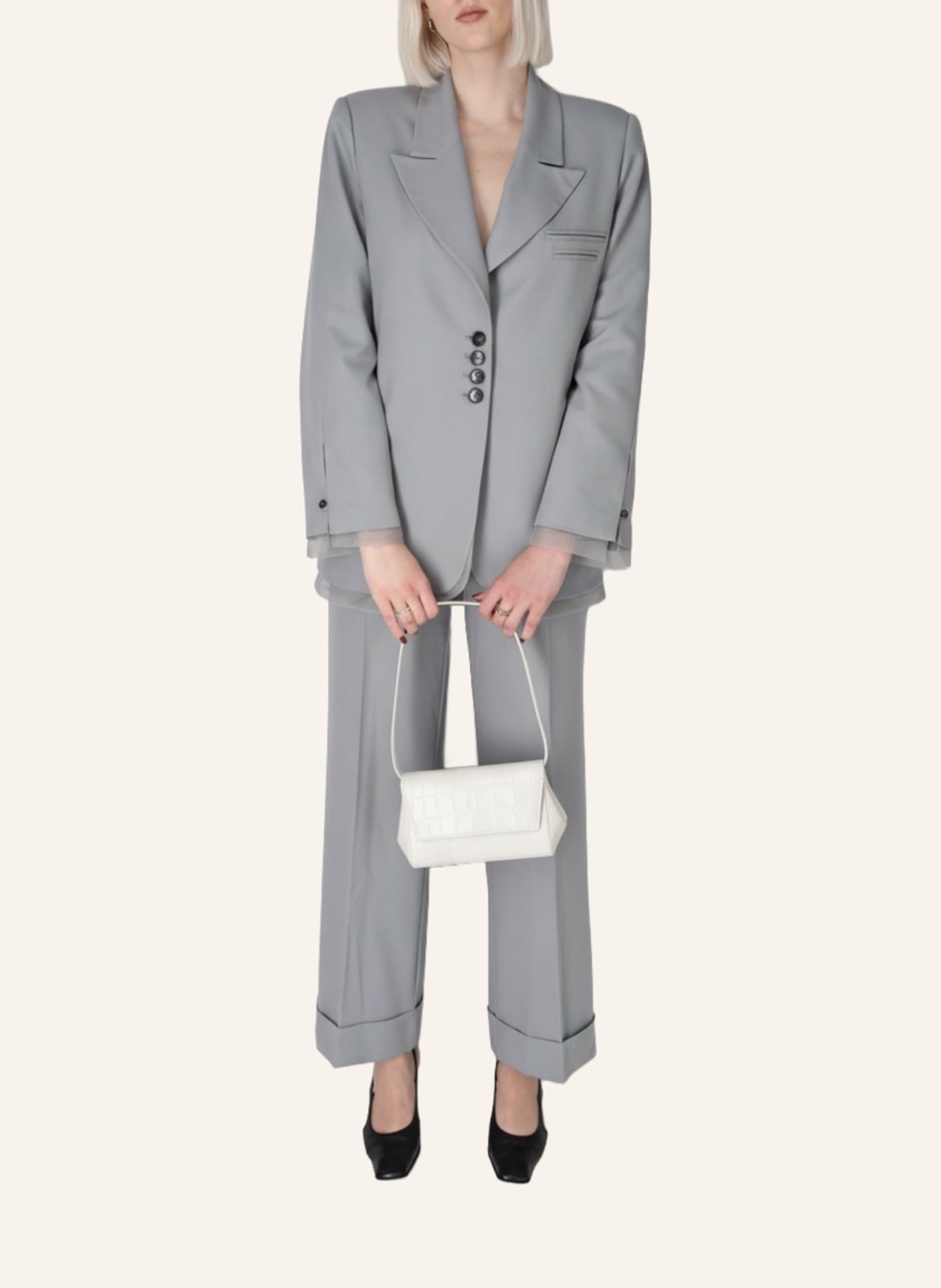 KAAI Umhängetasche IKON CLUTCH: WEISS