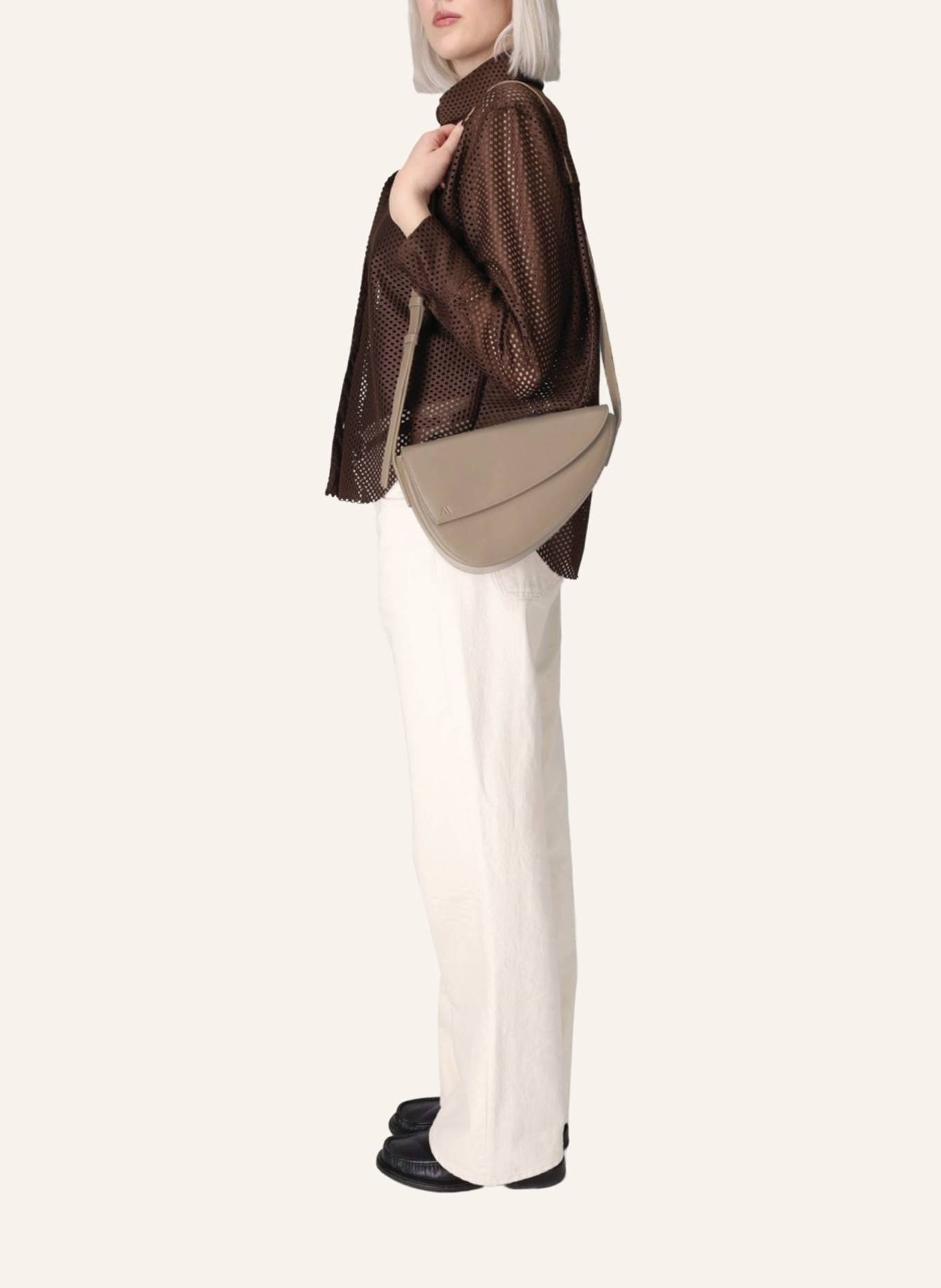 KAAI Umhängetasche REBEL CROSSBODY: TAUPE