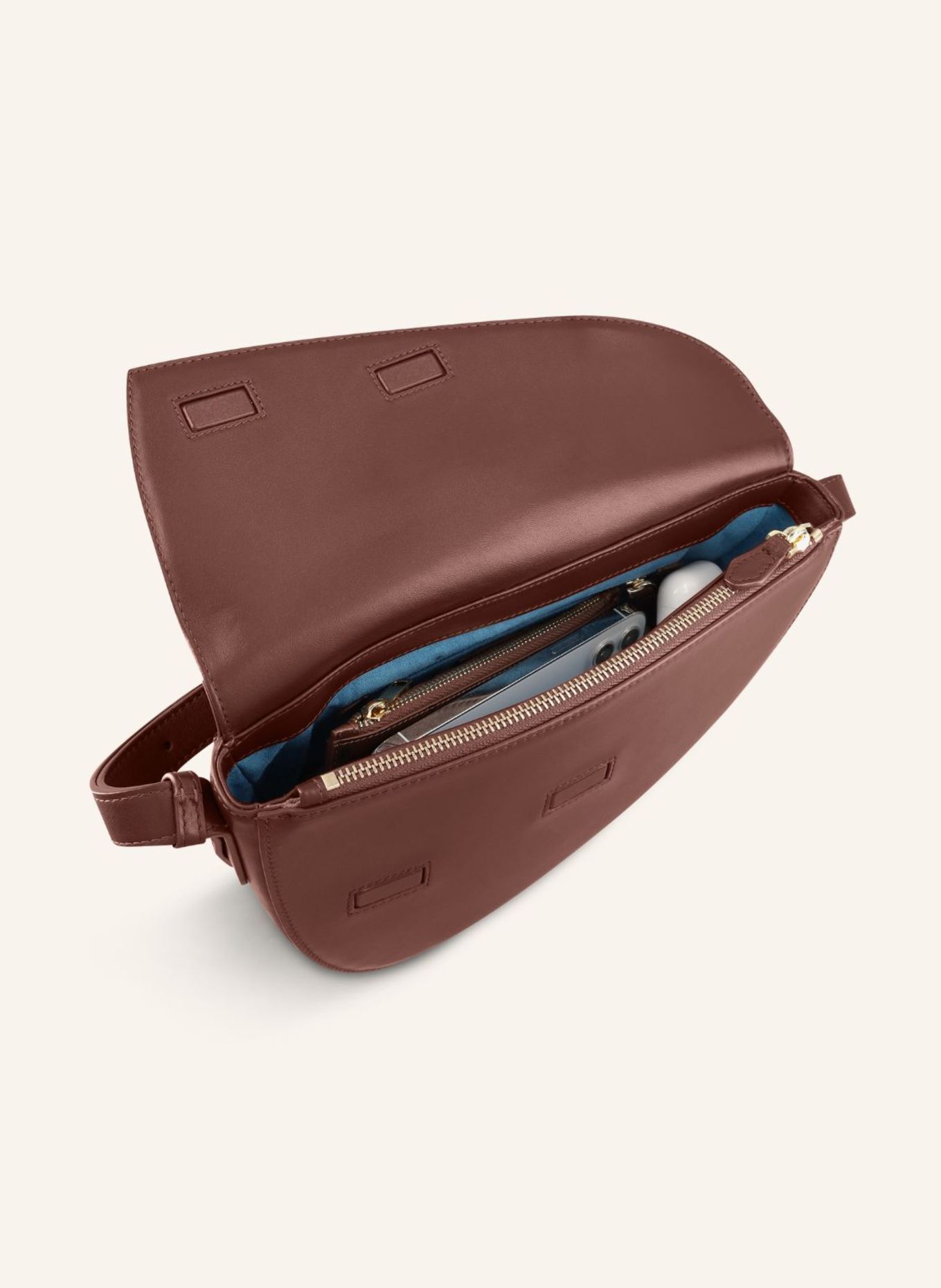 KAAI Umhängetasche REBEL CROSSBODY: BRAUN