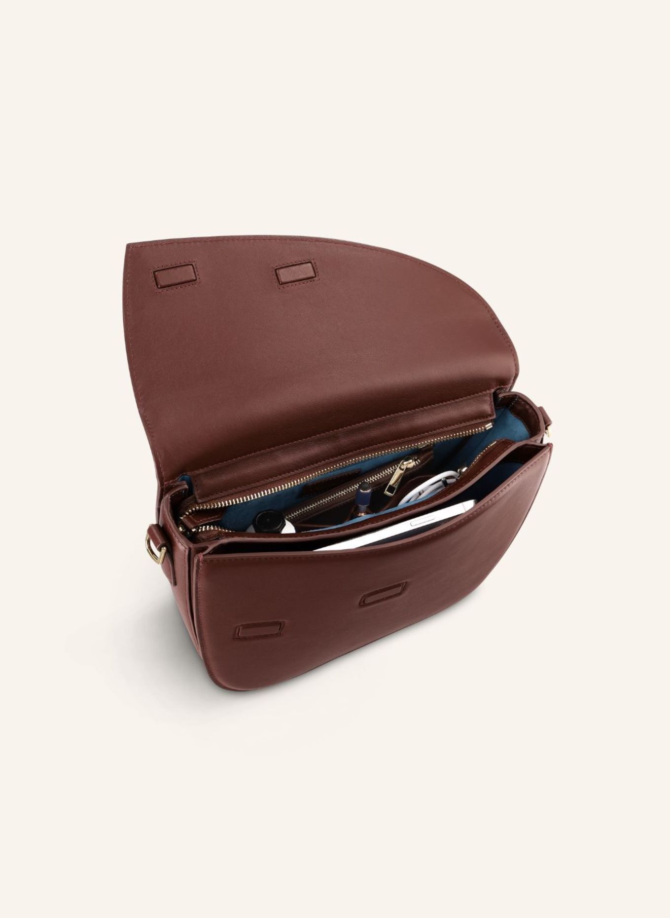 KAAI Umhängetasche REBEL SADDLE: BRAUN