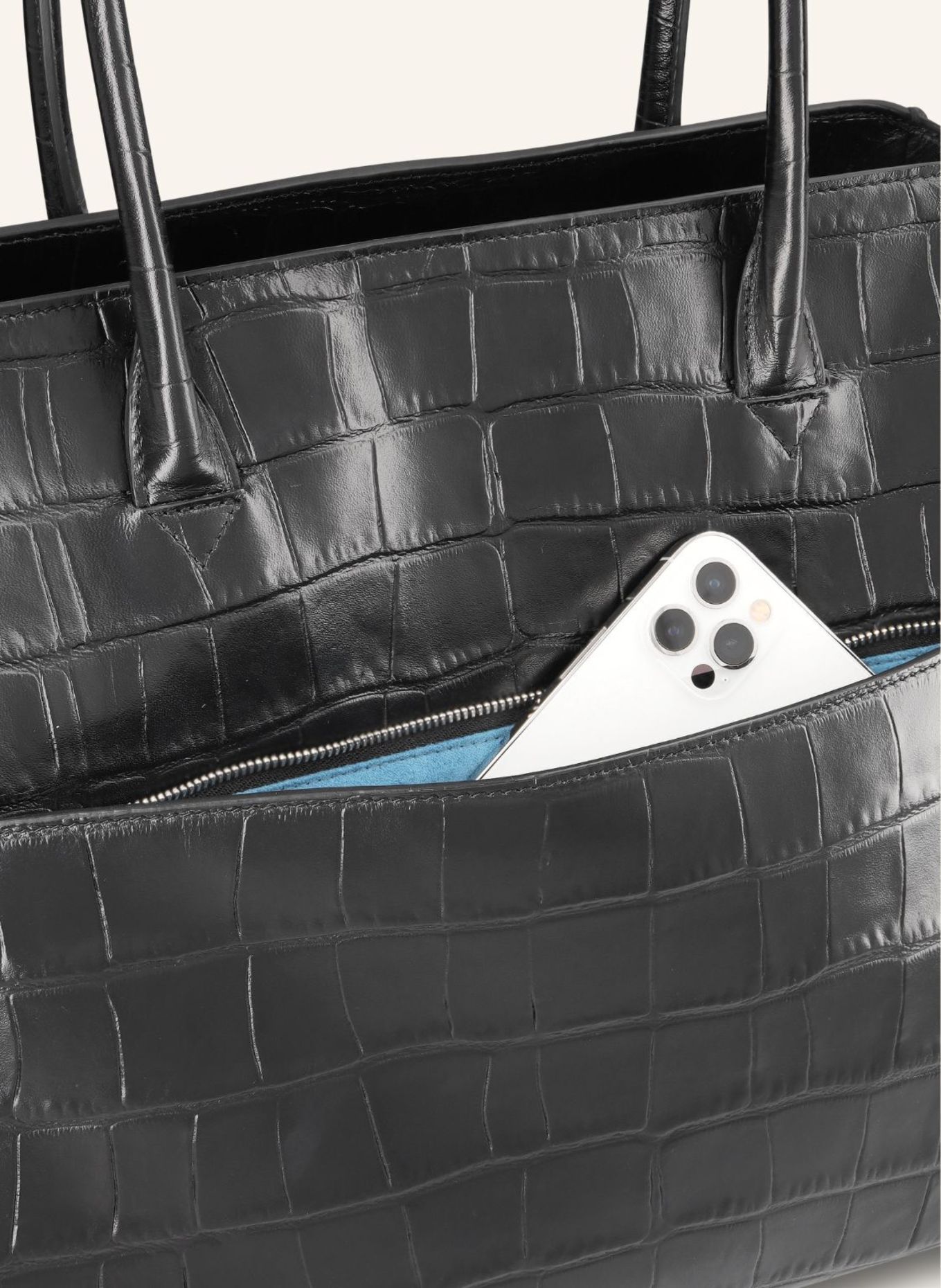 KAAI Schultertasche VOYAGER: SCHWARZ