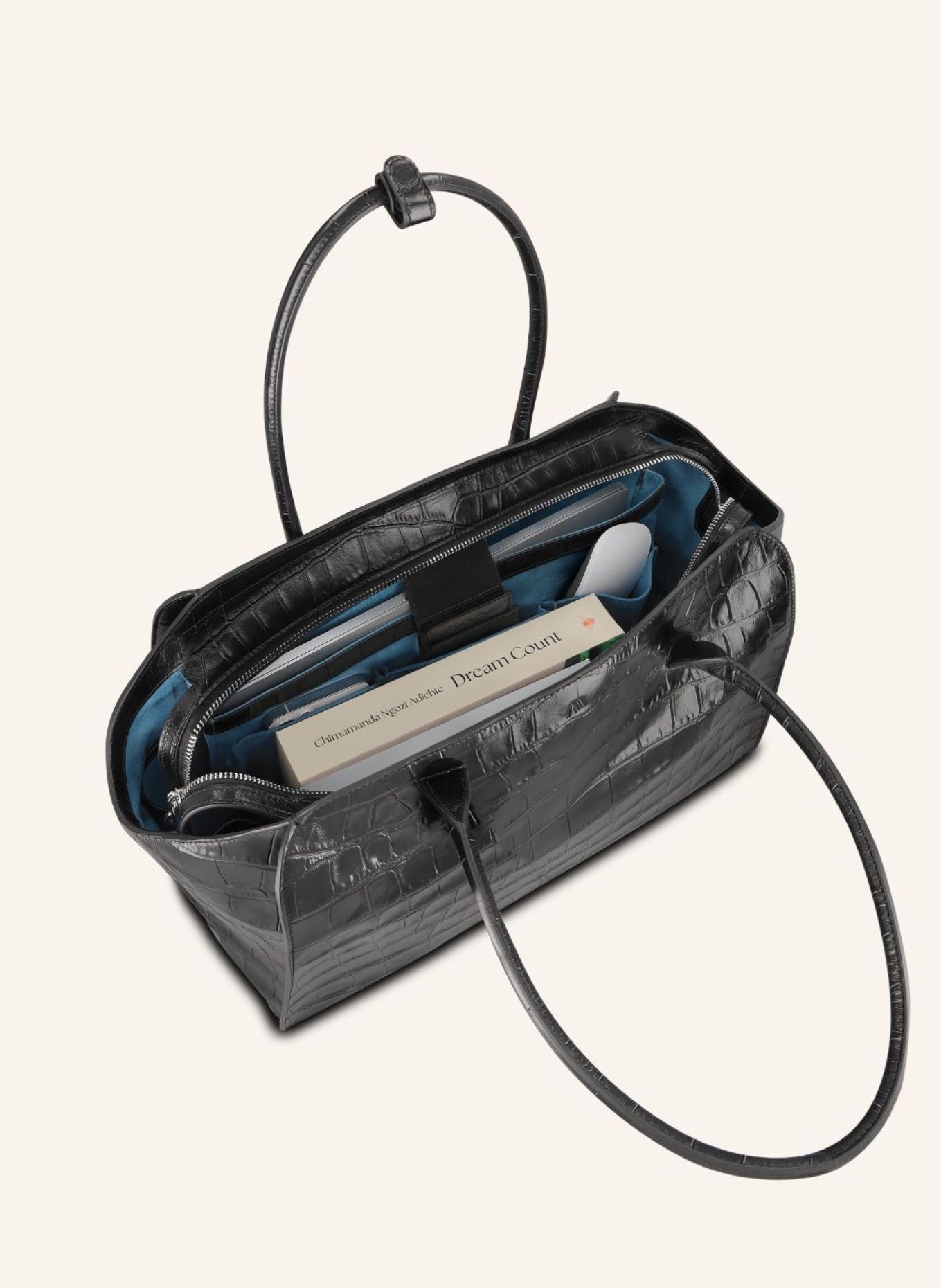 KAAI Schultertasche VOYAGER: SCHWARZ