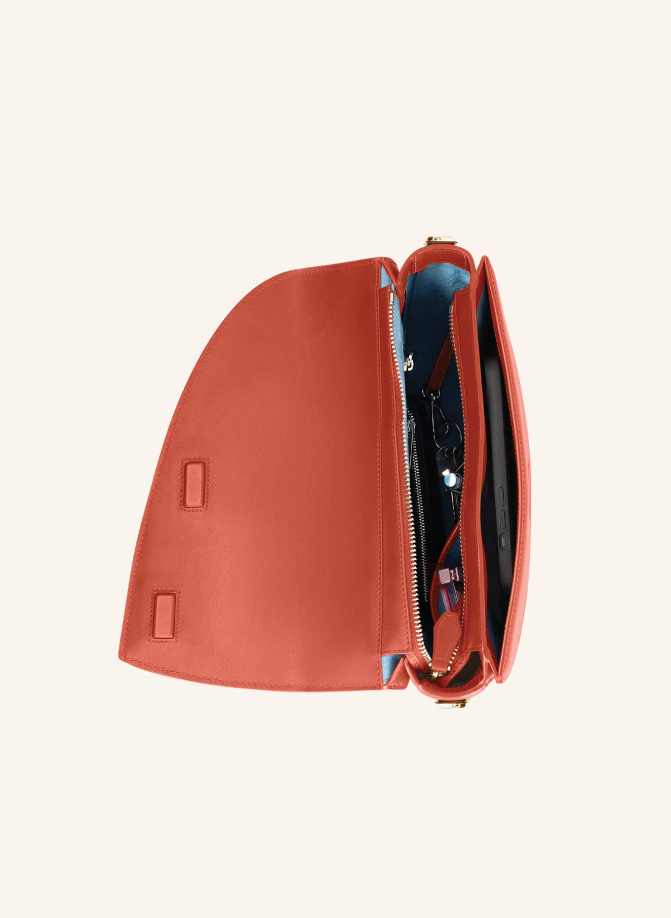 KAAI Umhängetasche REBEL SADDLE: DUNKELORANGE