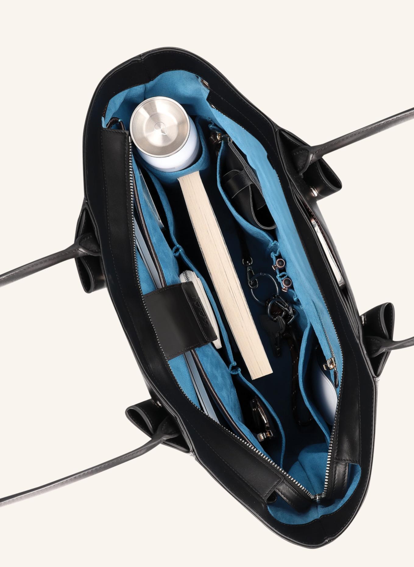 KAAI Schultertasche HORIZON: SCHWARZ