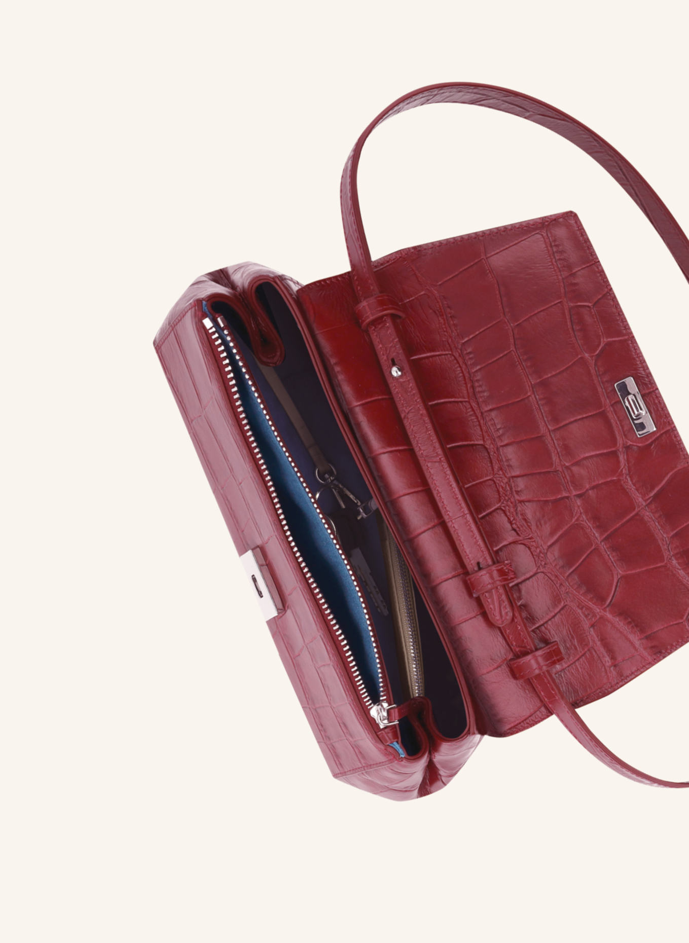 KAAI Umhängetasche IKON CLUTCH: ROT