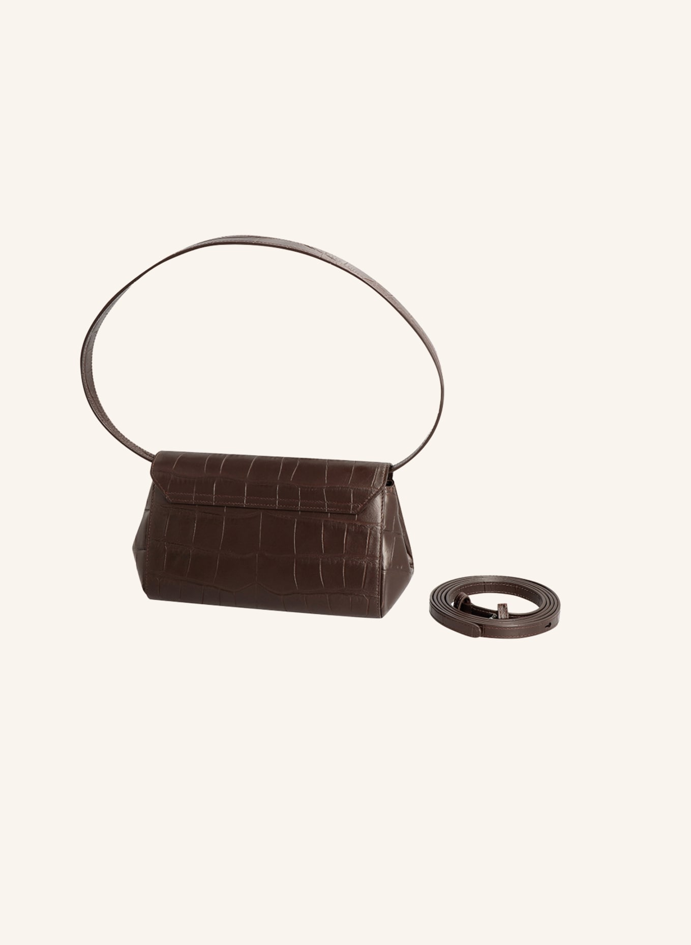 KAAI Umhängetasche IKON CLUTCH: DUNKELBRAUN