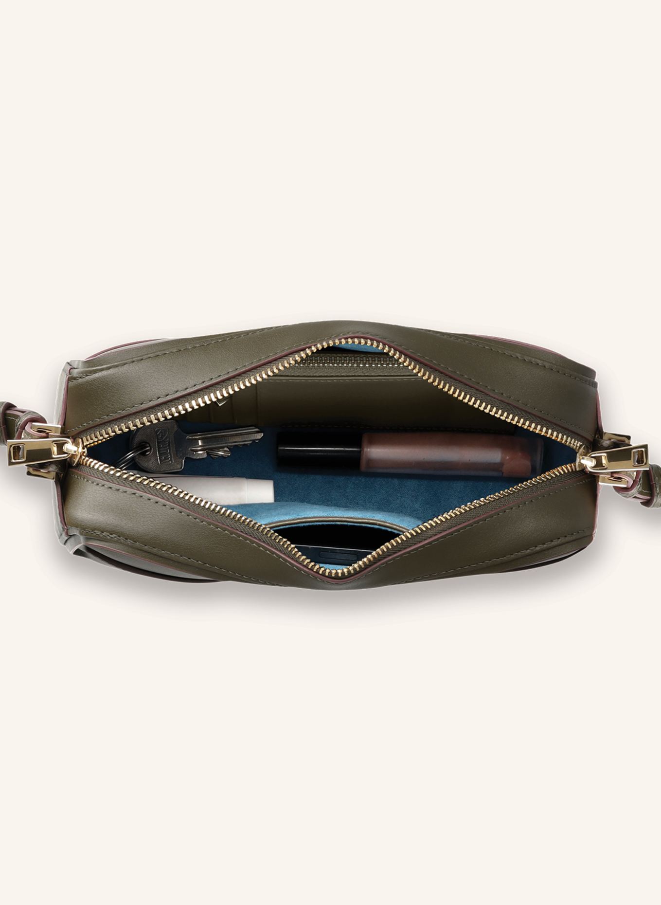 KAAI Umhängetasche MINI BOWLER: KHAKI