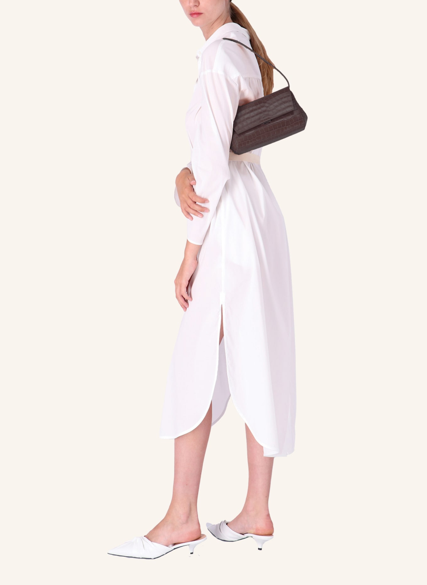 KAAI Umhängetasche IKON CLUTCH: DUNKELBRAUN