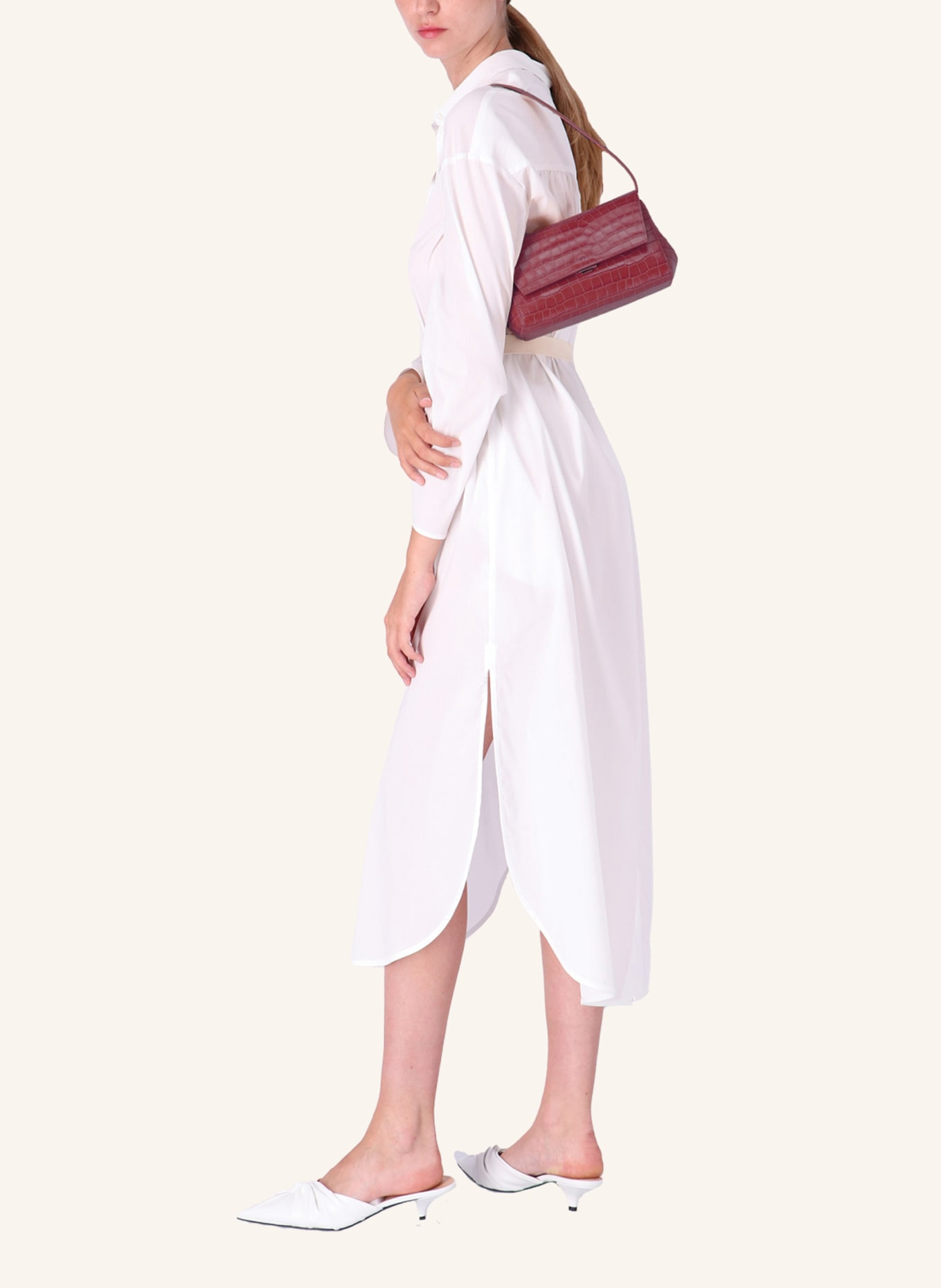 KAAI Umhängetasche IKON CLUTCH: ROT