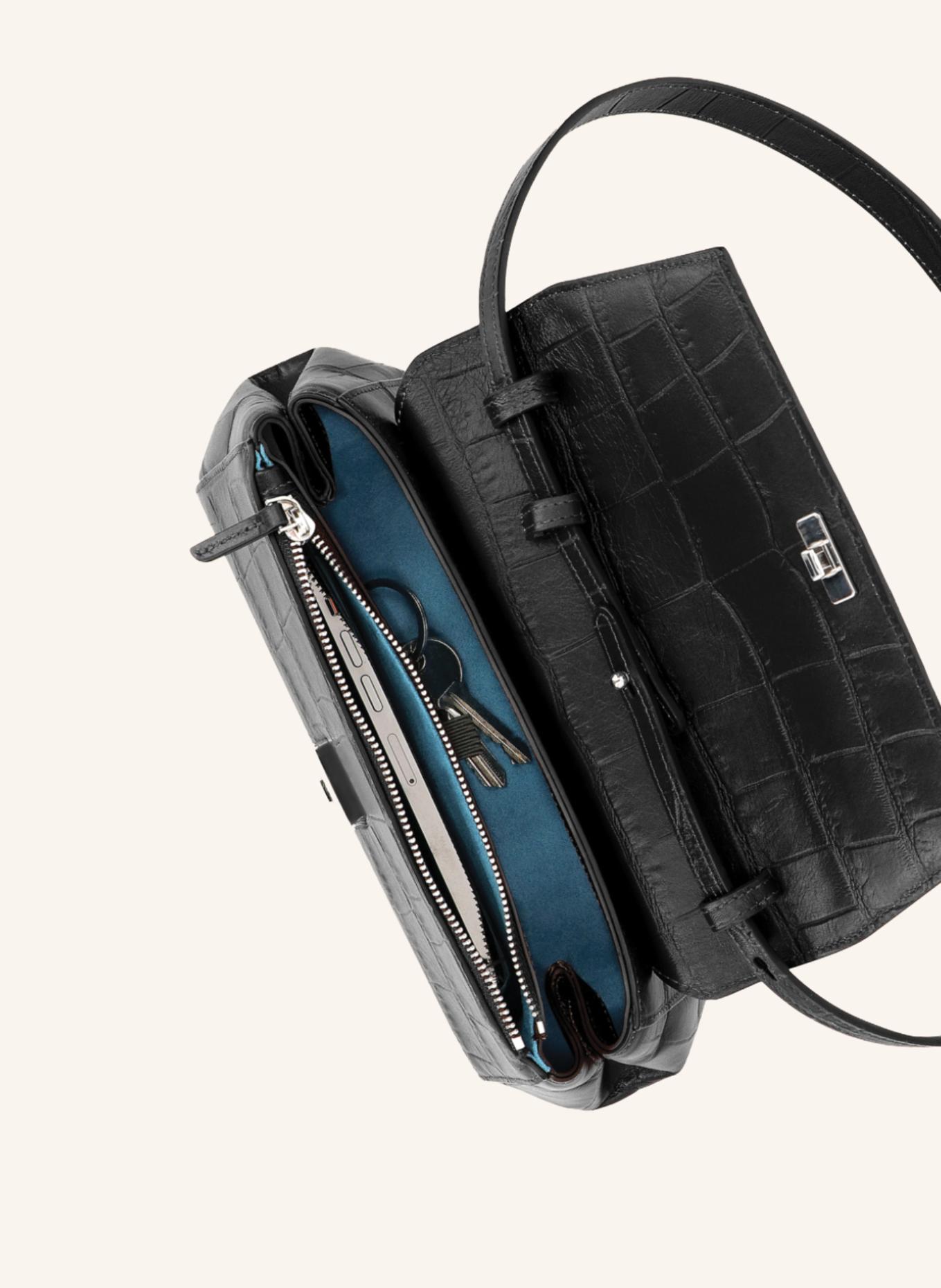 KAAI Umhängetasche IKON CLUTCH: SCHWARZ