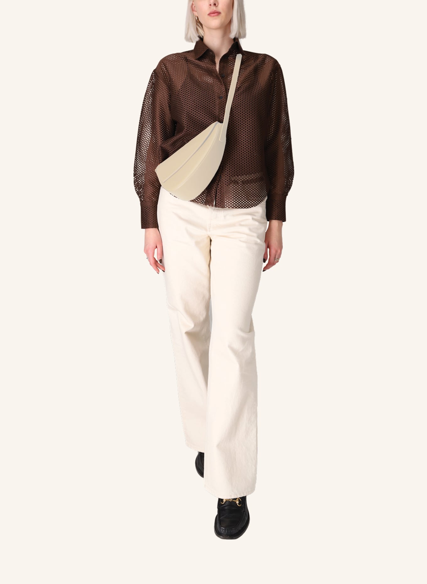 KAAI Umhängetasche REBEL CROSSBODY: CREME