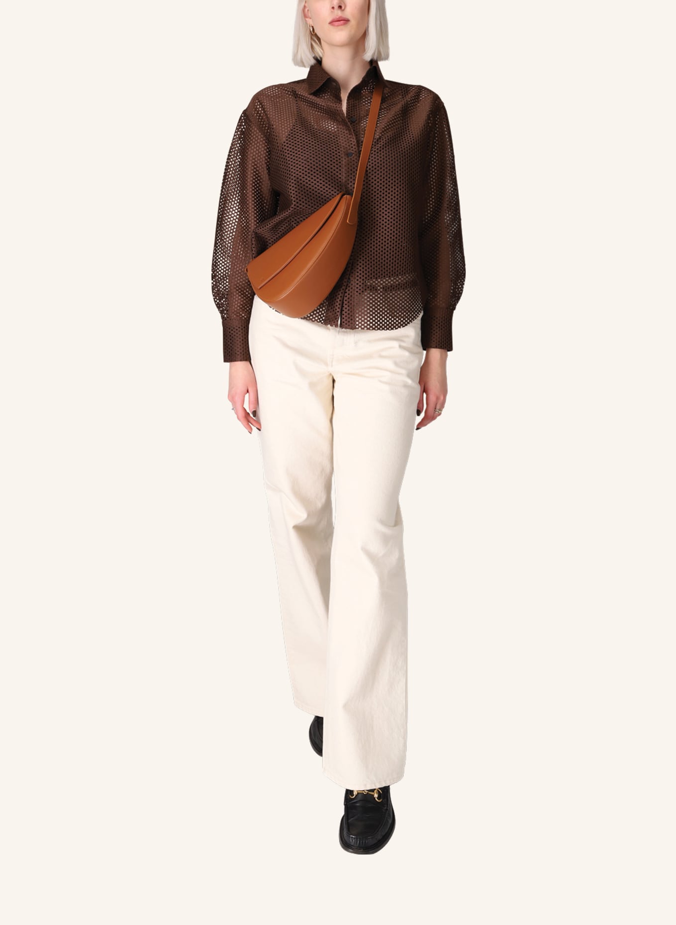 KAAI Umhängetasche REBEL CROSSBODY: COGNAC