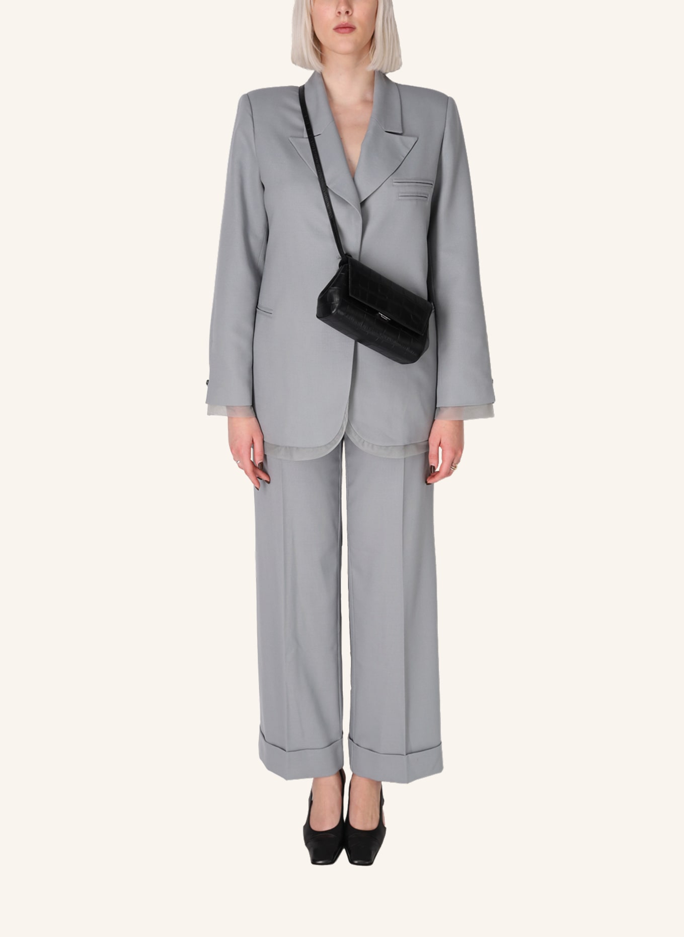 KAAI Umhängetasche IKON CLUTCH: SCHWARZ