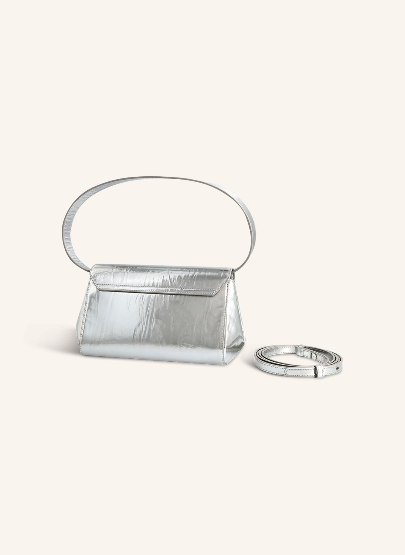 KAAI Umhängetasche IKON CLUTCH: SILBER
