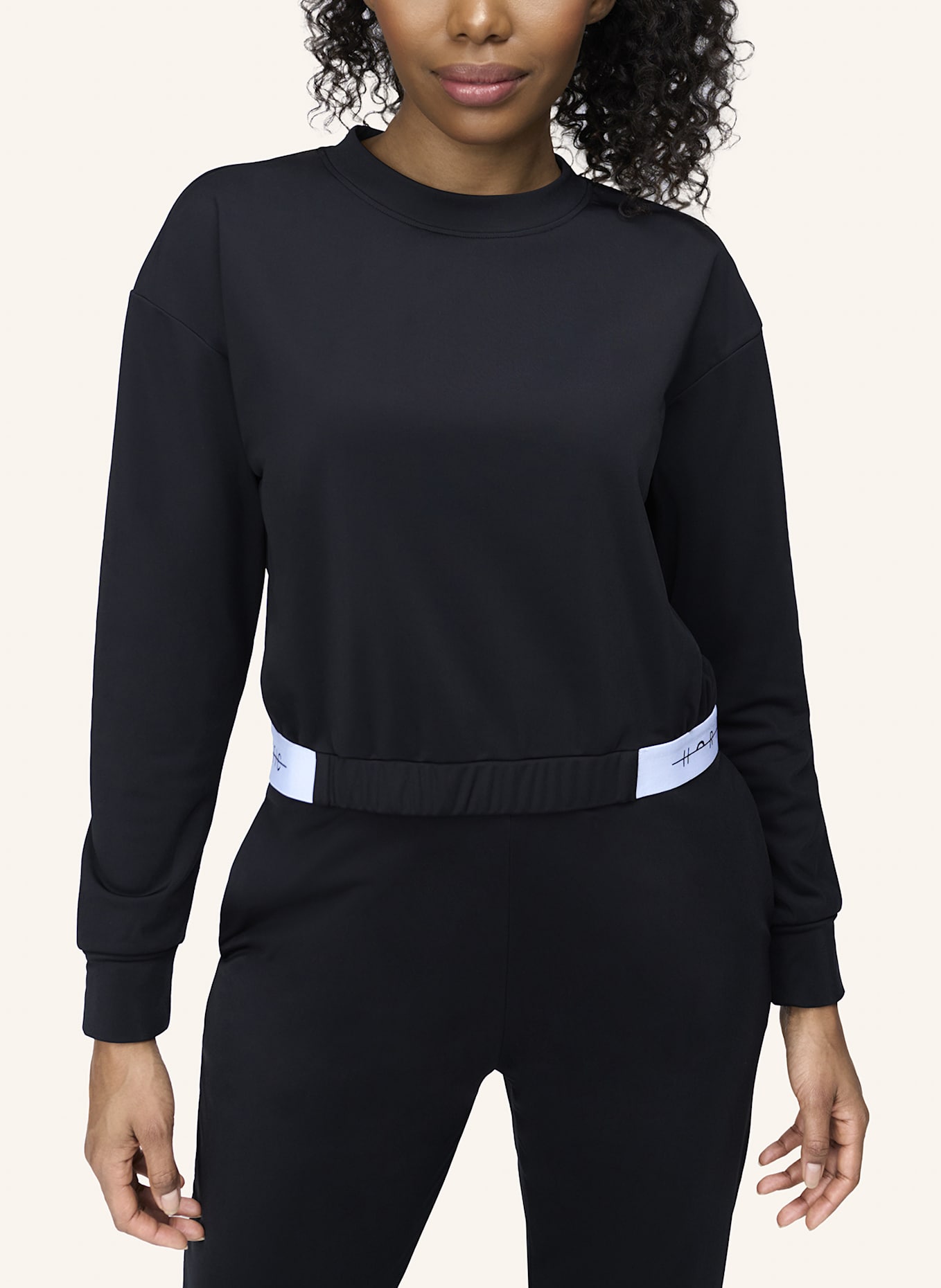HORIZON ATHLETIC Jumper VADRET CROPPED: SCHWARZ